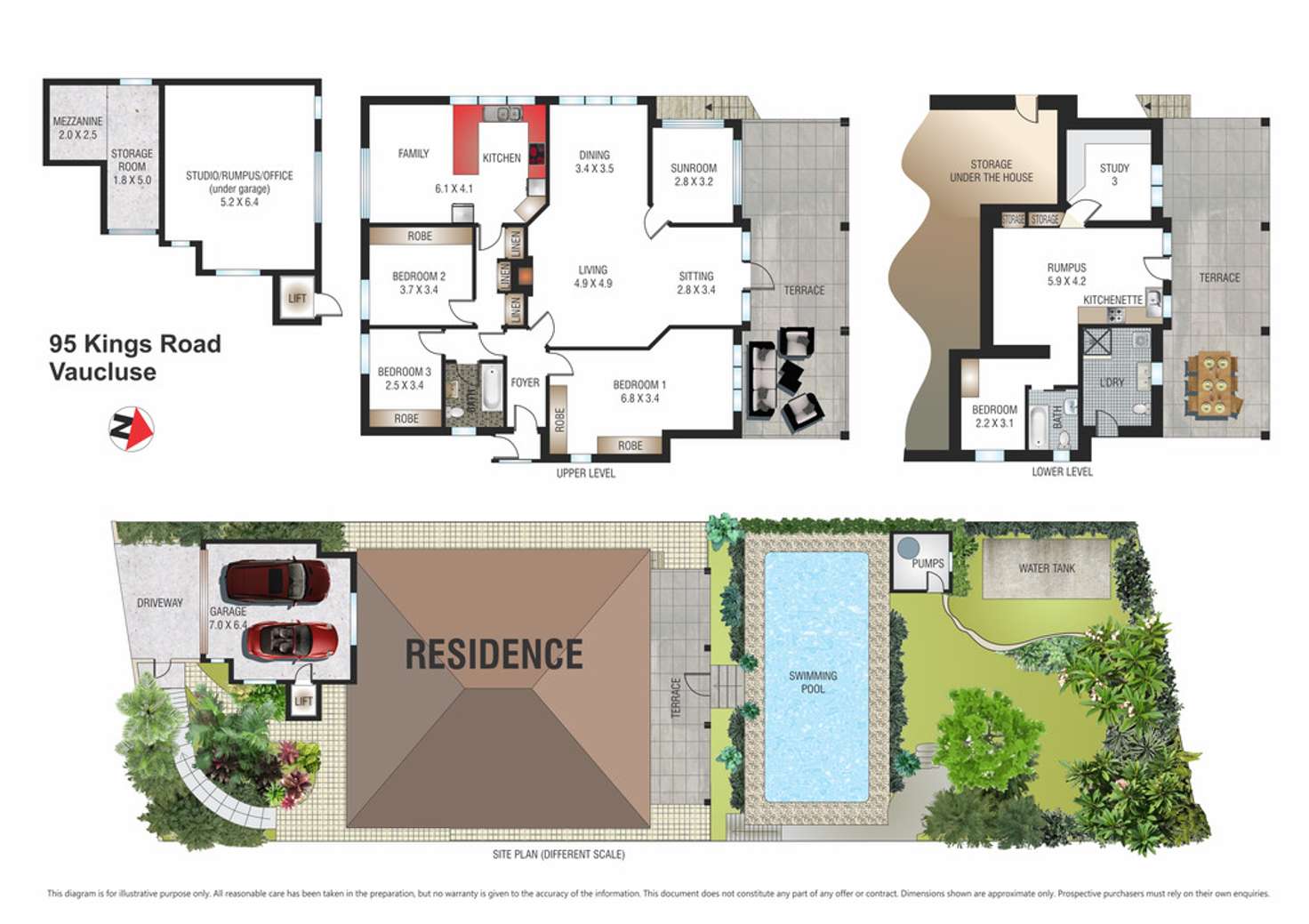 Floorplan of Homely house listing, 95 Kings Road, Vaucluse NSW 2030