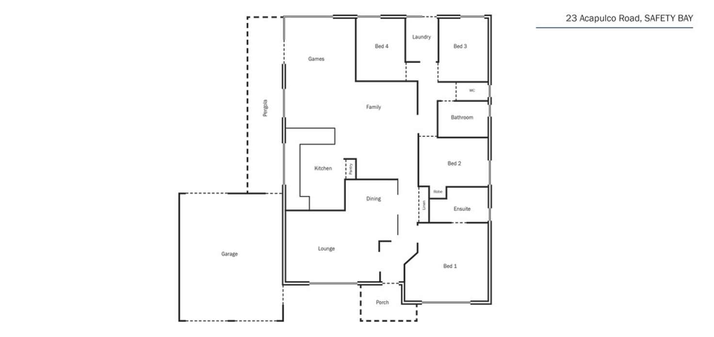 Floorplan of Homely house listing, 23 Acapulco Road, Safety Bay WA 6169