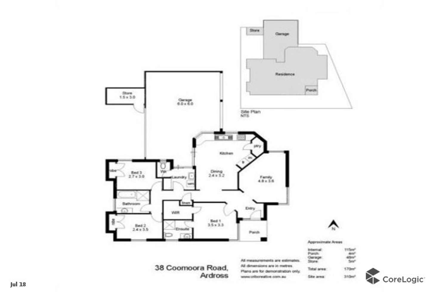 Floorplan of Homely house listing, 38 Coomoora Rd, Ardross WA 6153