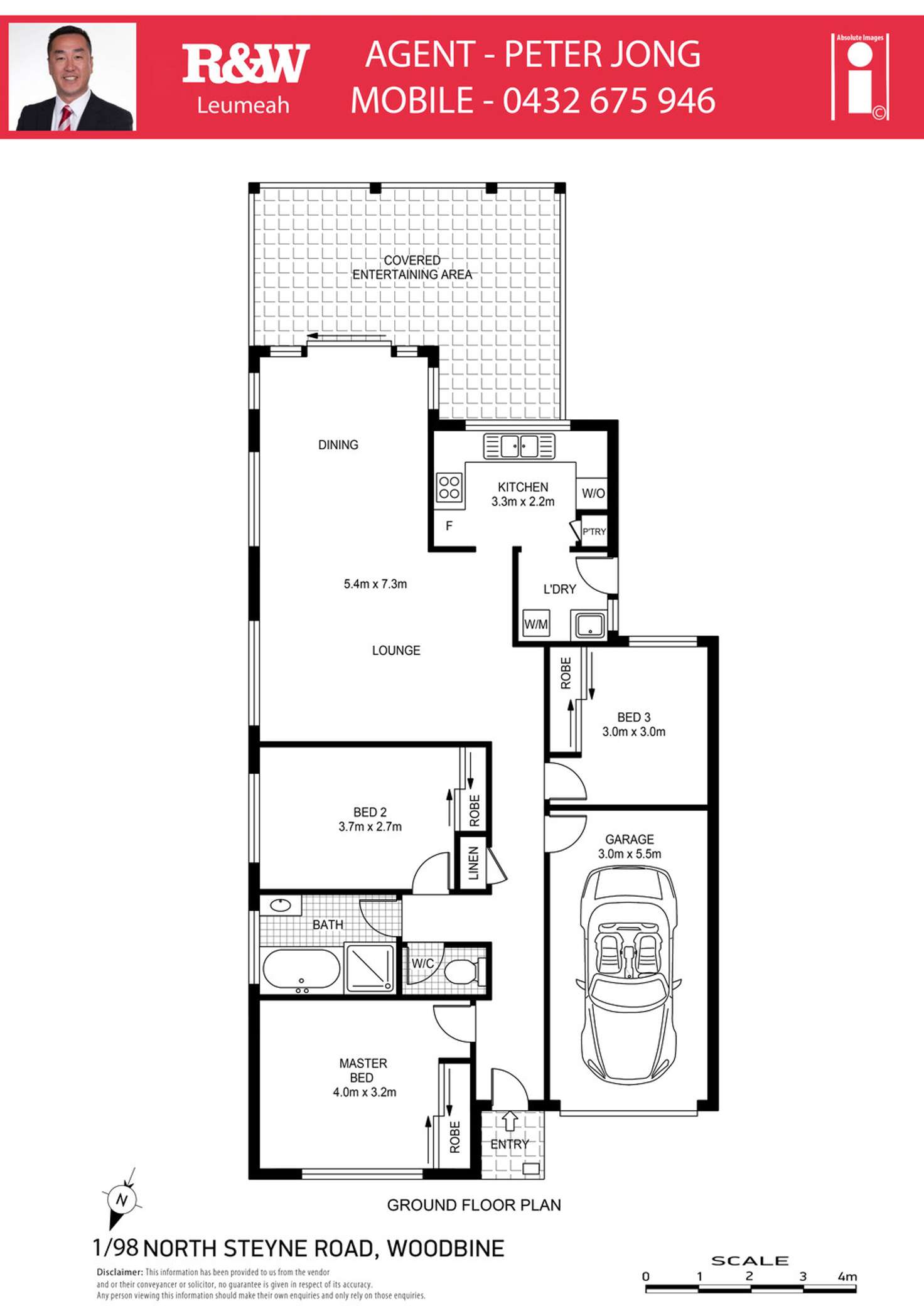 Floorplan of Homely house listing, 1/98 North Steyne Road, Woodbine NSW 2560