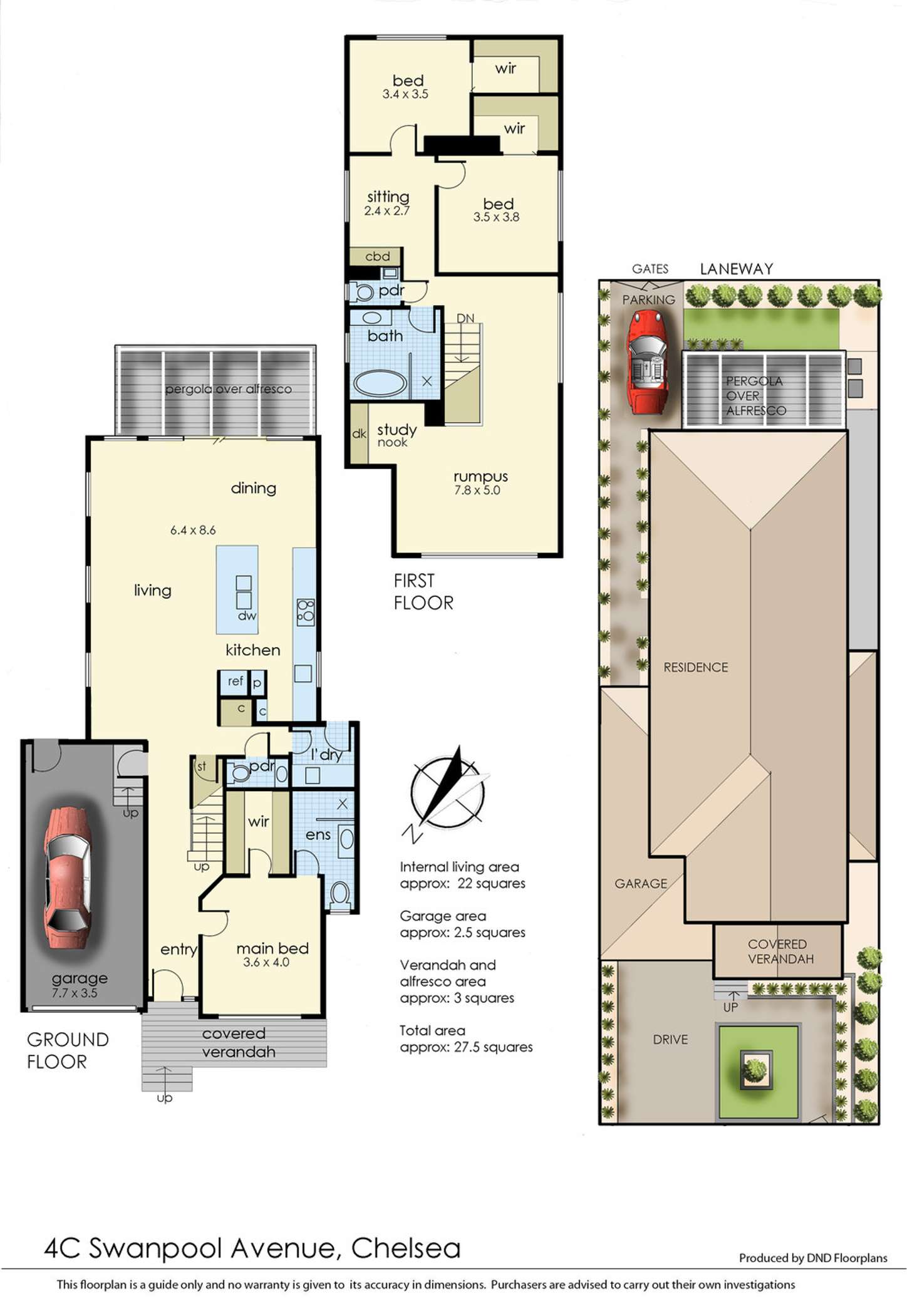 Floorplan of Homely house listing, 4c Swanpool Ave, Chelsea VIC 3196