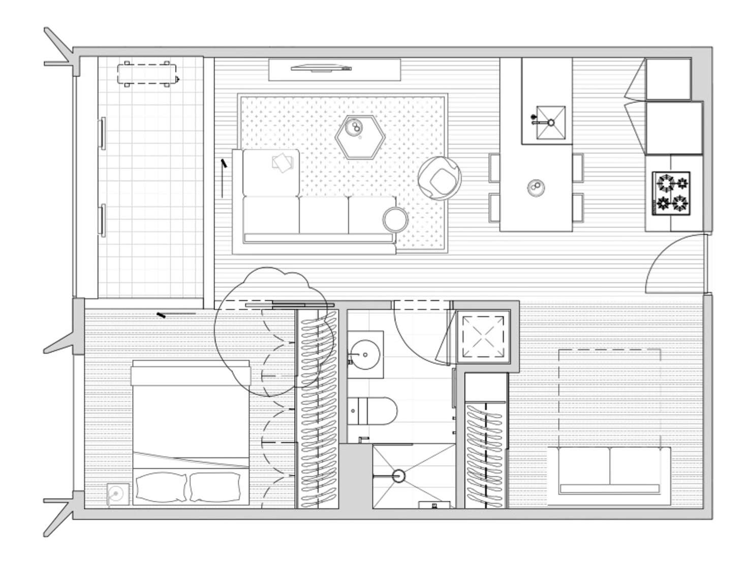 Floorplan of Homely apartment listing, 506/107 Cambridge Street, Collingwood VIC 3066