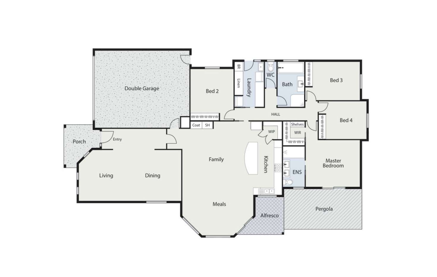 Floorplan of Homely house listing, 2 Pearl Gibbs Circuit, Bonner ACT 2914