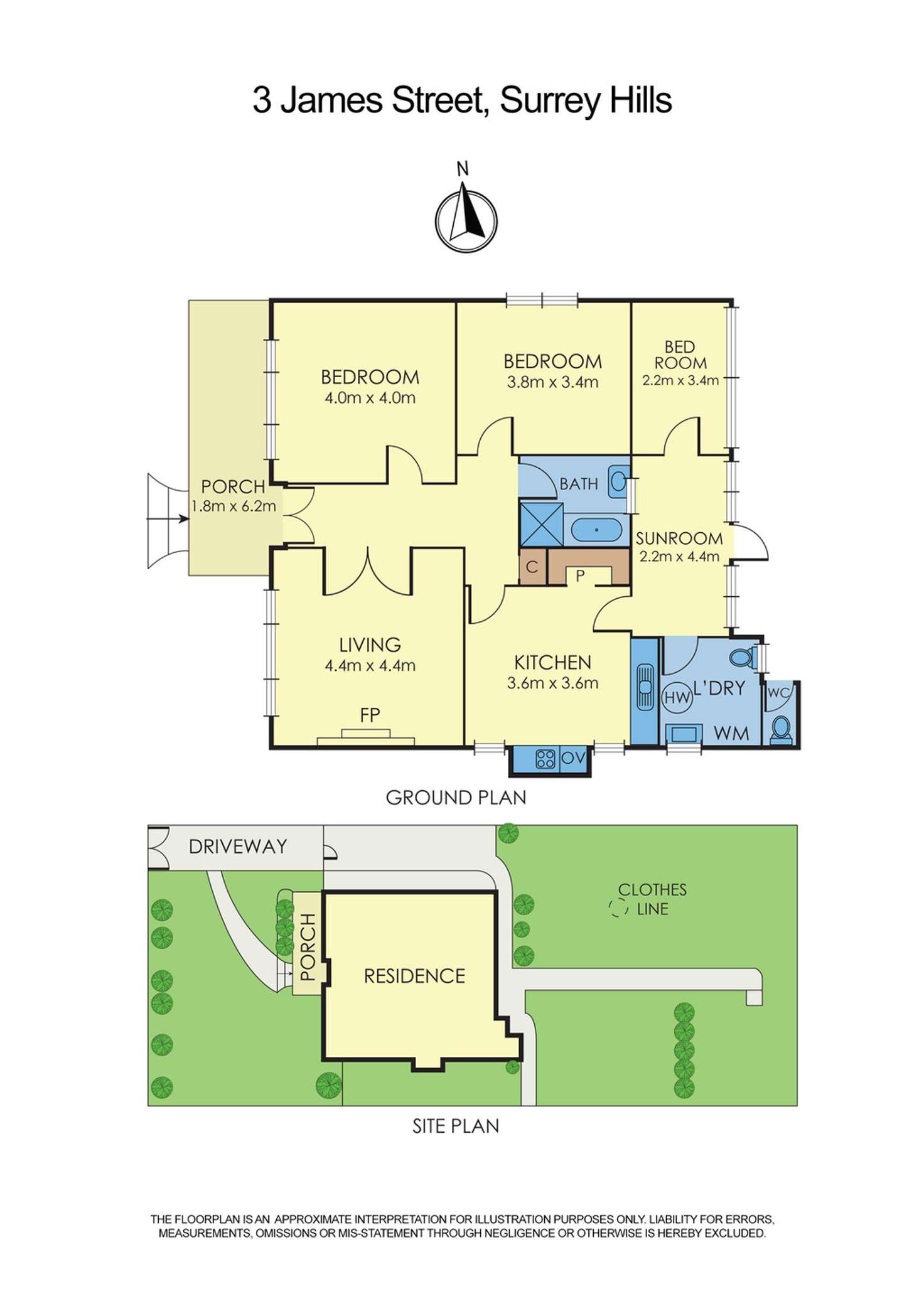 Floorplan of Homely house listing, 3 James Street, Surrey Hills VIC 3127