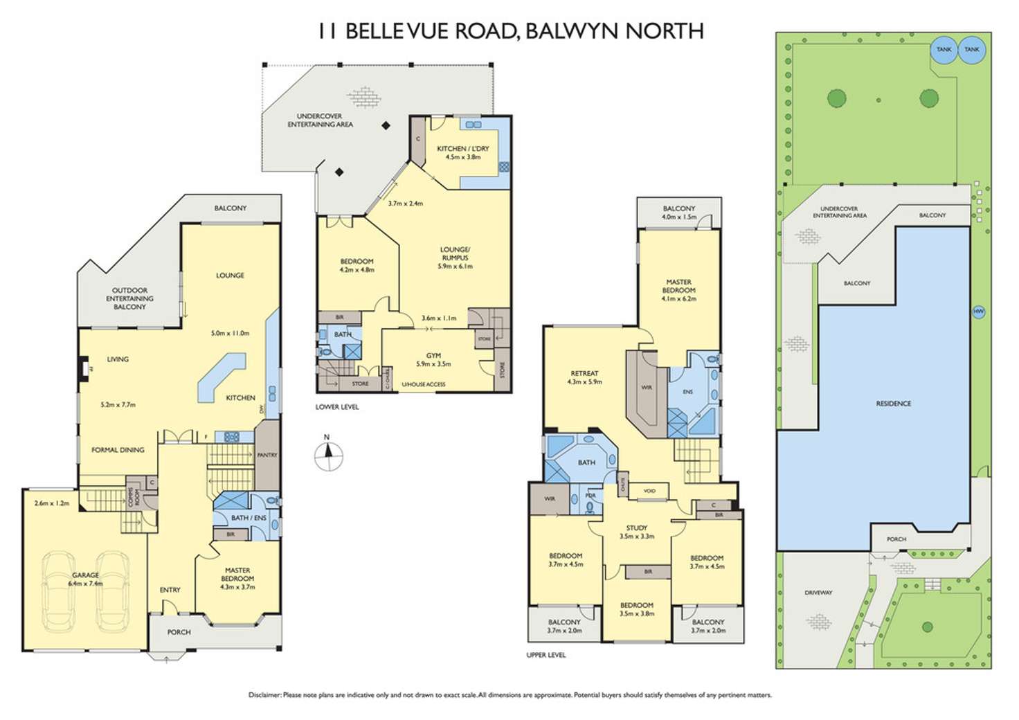 Floorplan of Homely house listing, 11 Belle Vue Road, Balwyn North VIC 3104