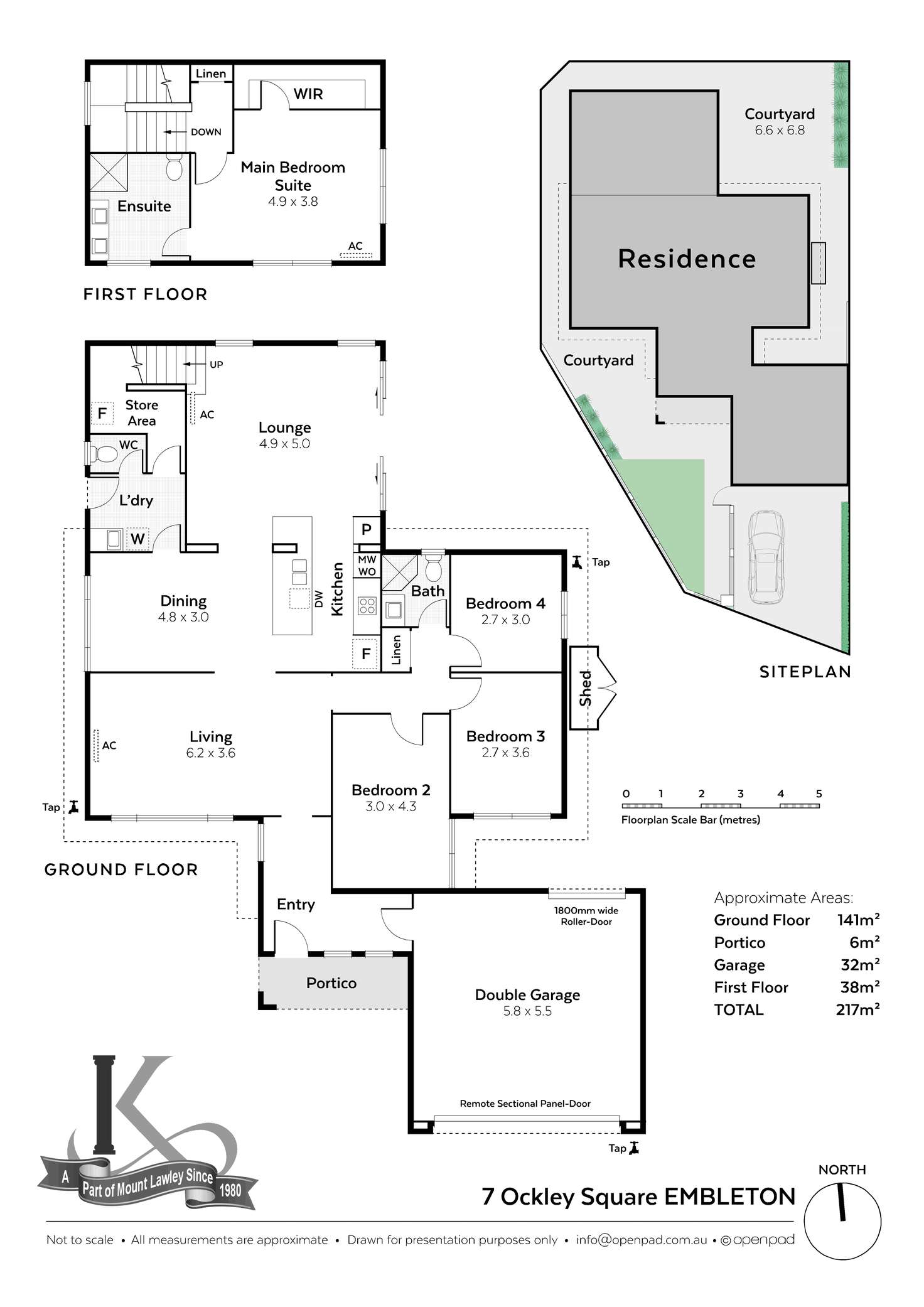 Floorplan of Homely house listing, 7 Ockley Square, Embleton WA 6062