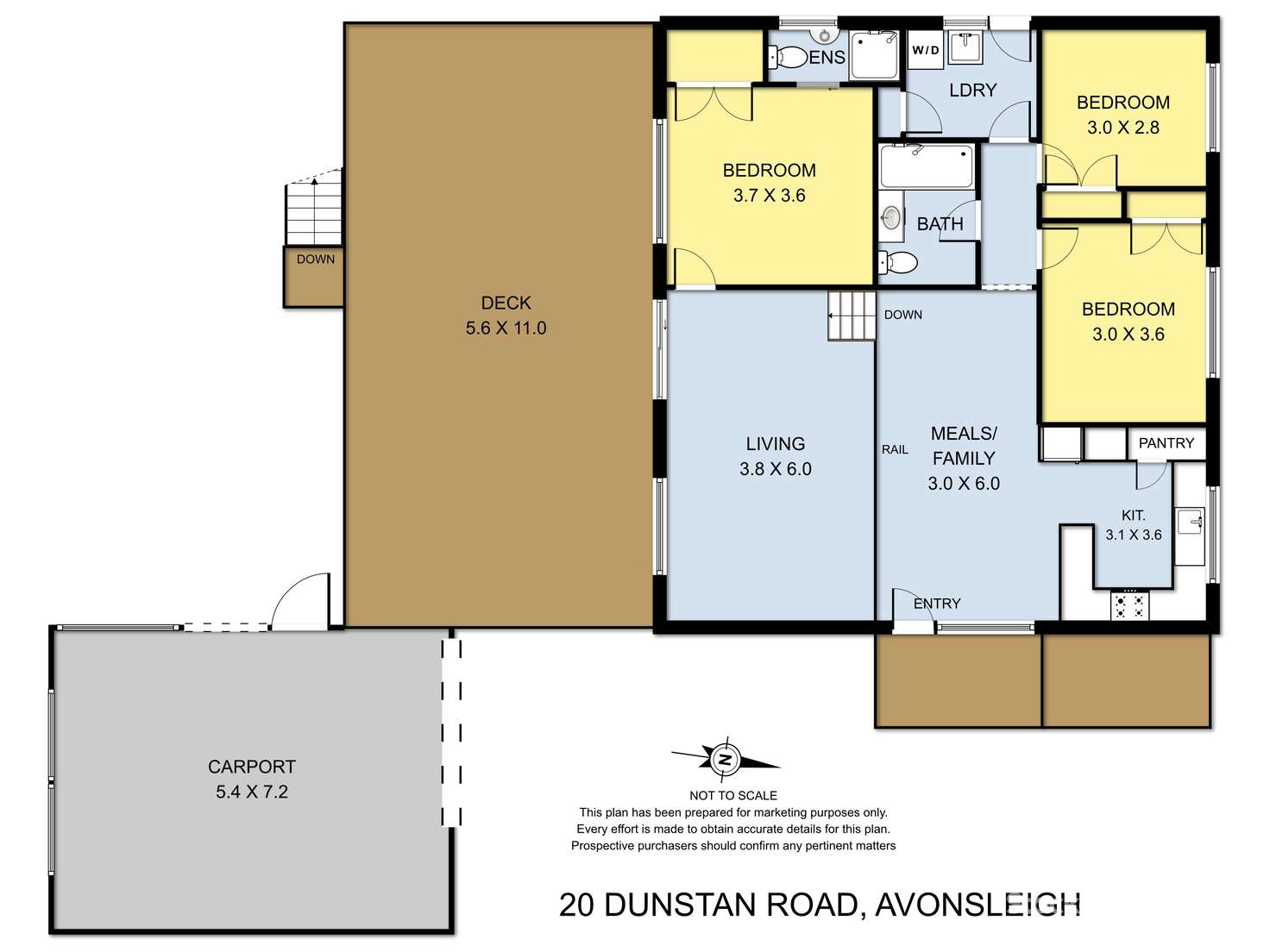 Floorplan of Homely house listing, 20 Dunstan Road, Avonsleigh VIC 3782