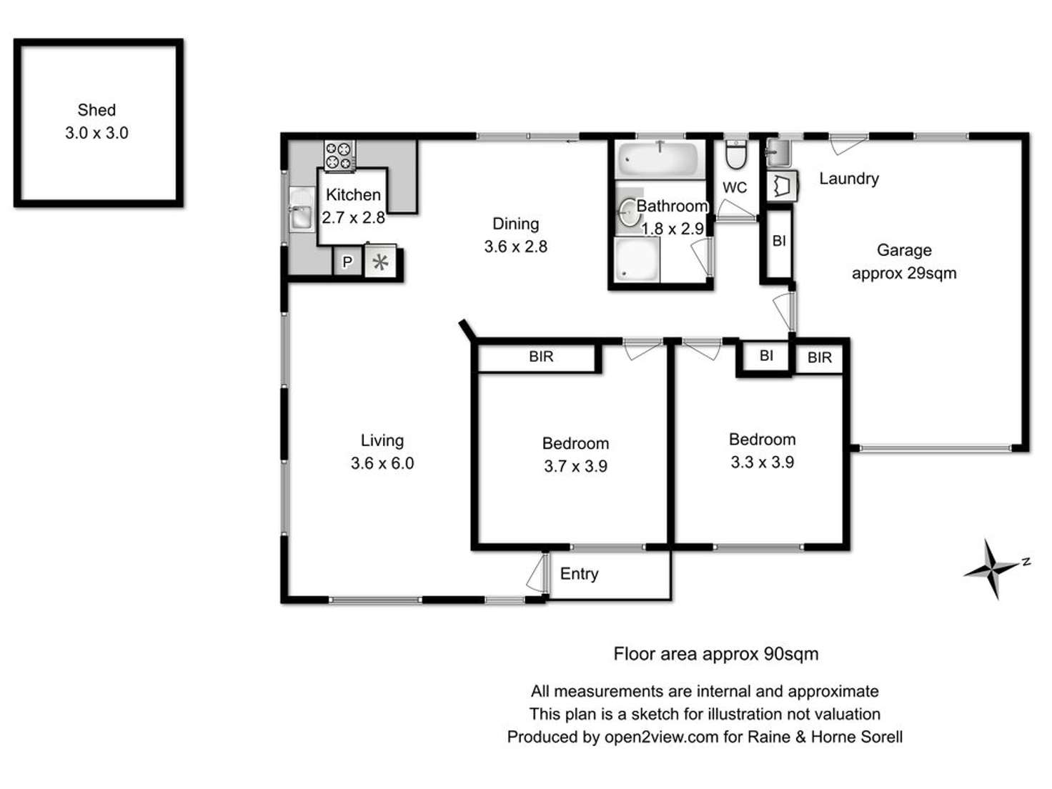 Floorplan of Homely house listing, Unit 2/25 Walker Street, Sorell TAS 7172