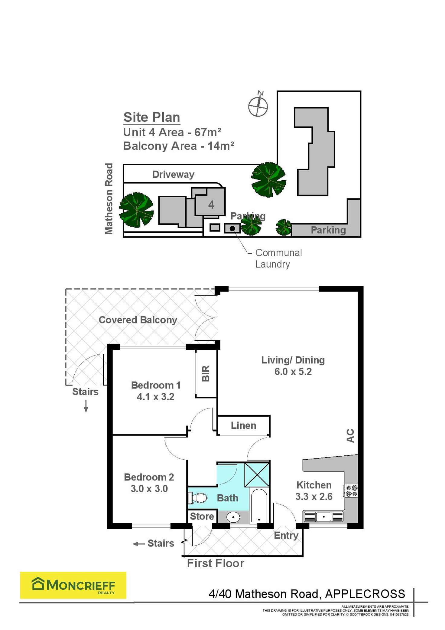 Floorplan of Homely apartment listing, 4/40 Matheson Road, Applecross WA 6153
