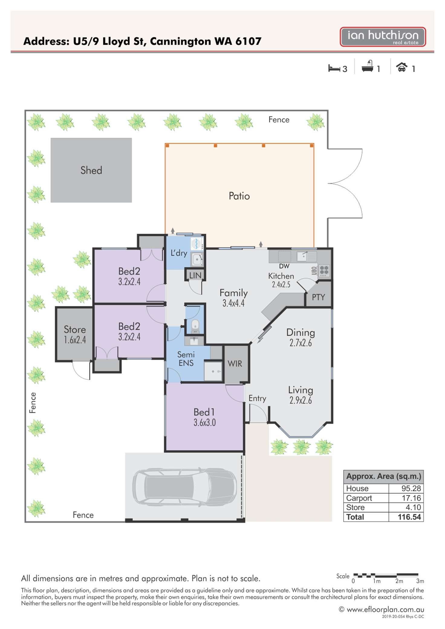 Floorplan of Homely villa listing, 5/9 Lloyd Street, Cannington WA 6107
