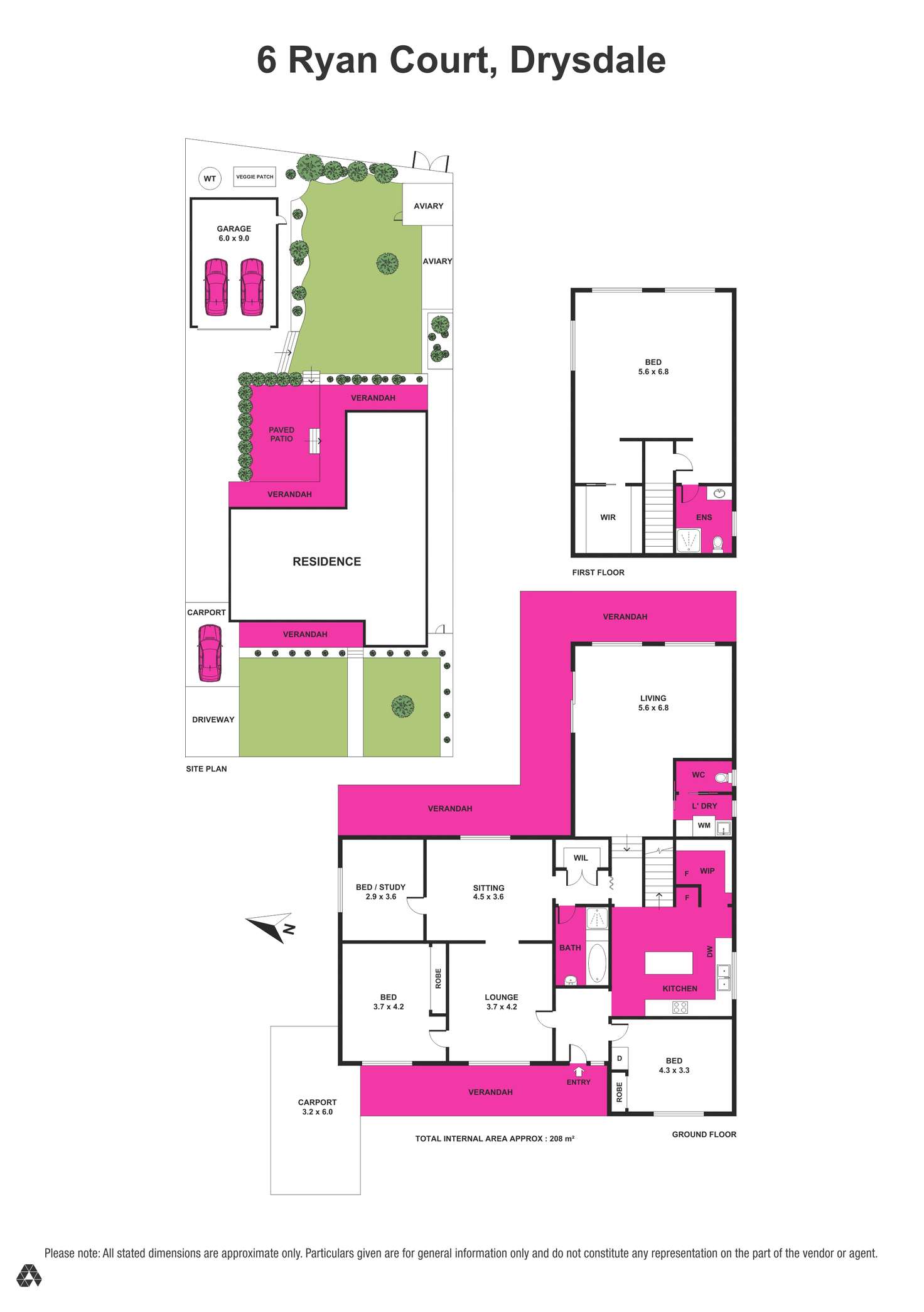 Floorplan of Homely house listing, 6 Ryan Court, Drysdale VIC 3222