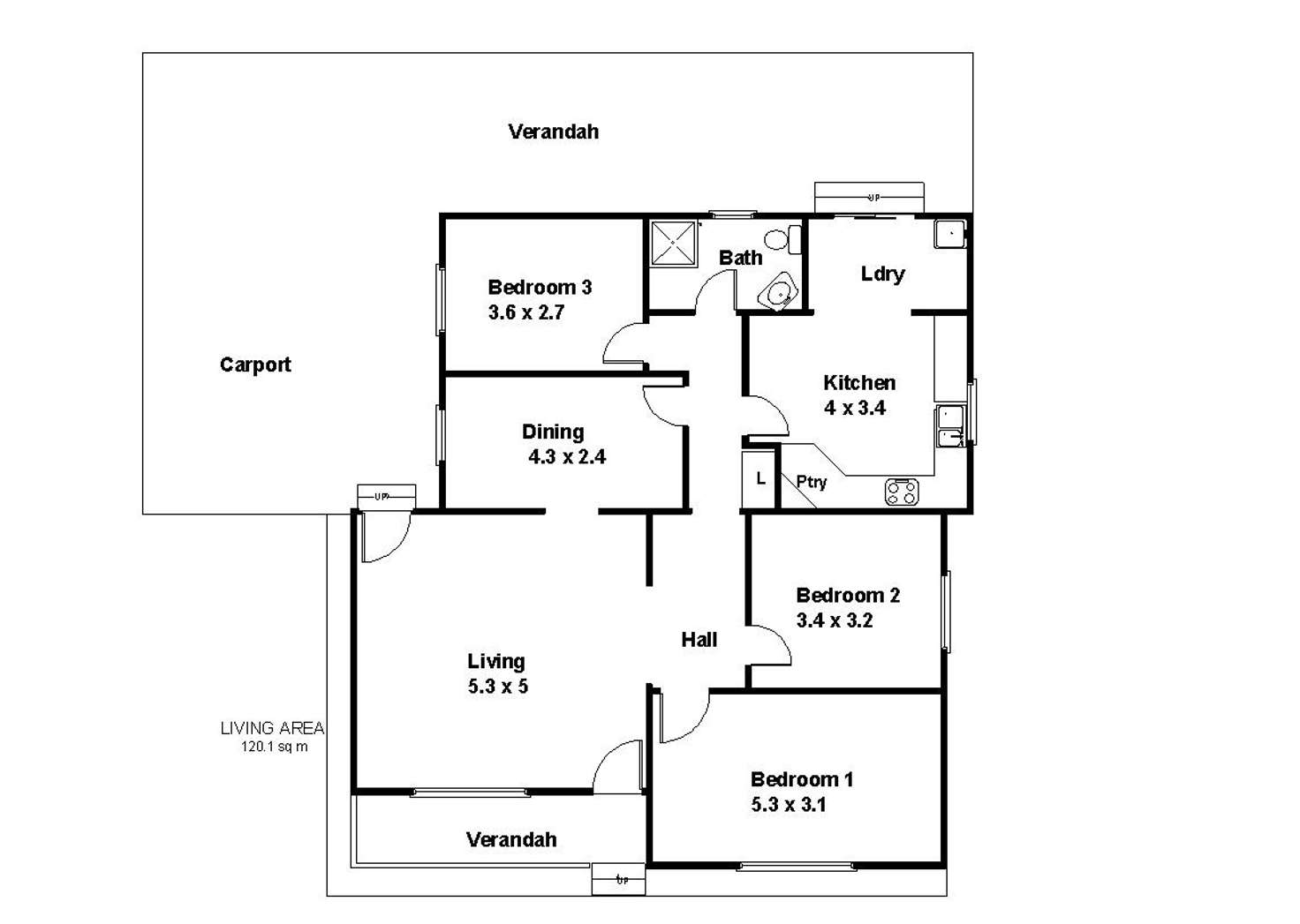 Floorplan of Homely house listing, 16 West Terrace, Blanchetown SA 5357