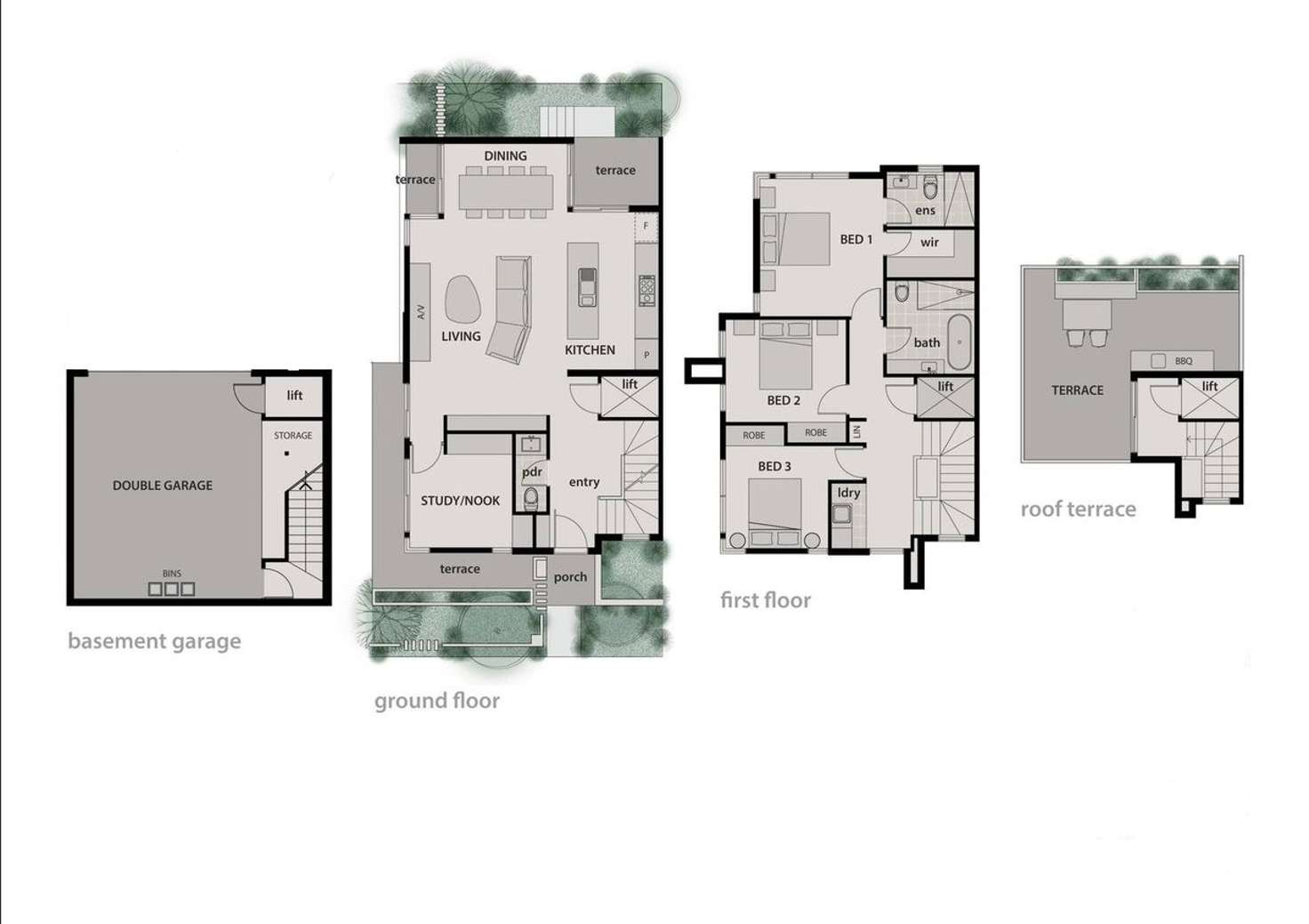 Floorplan of Homely townhouse listing, 72 Turana Street, Doncaster VIC 3108