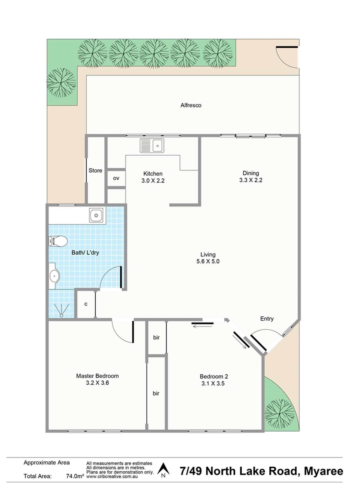 Floorplan of Homely unit listing, 7/29 Mullings Way, Myaree WA 6154