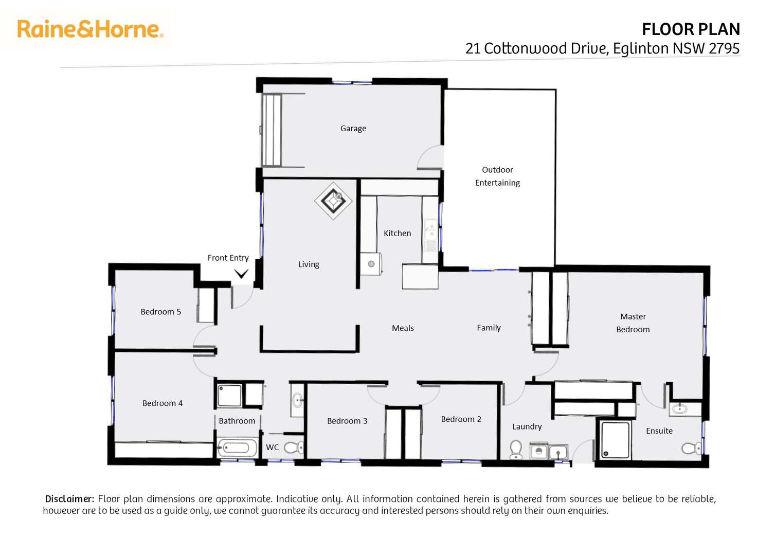 Floorplan of Homely house listing, 21 Cottonwood Drive, Eglinton NSW 2795