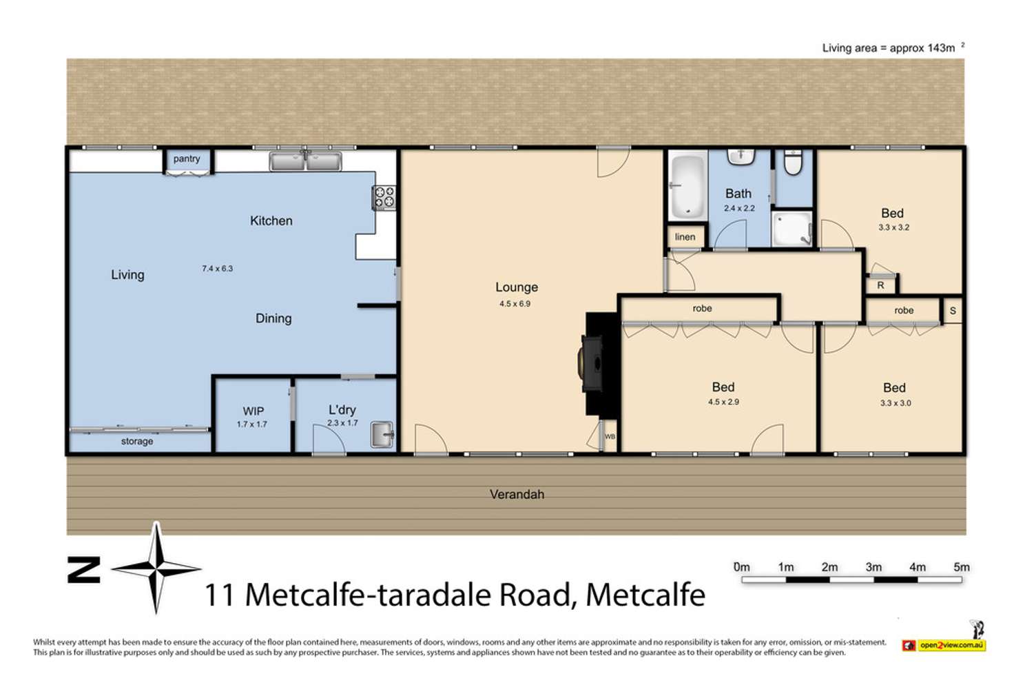 Floorplan of Homely house listing, 11 Taradale Road, Metcalfe VIC 3448