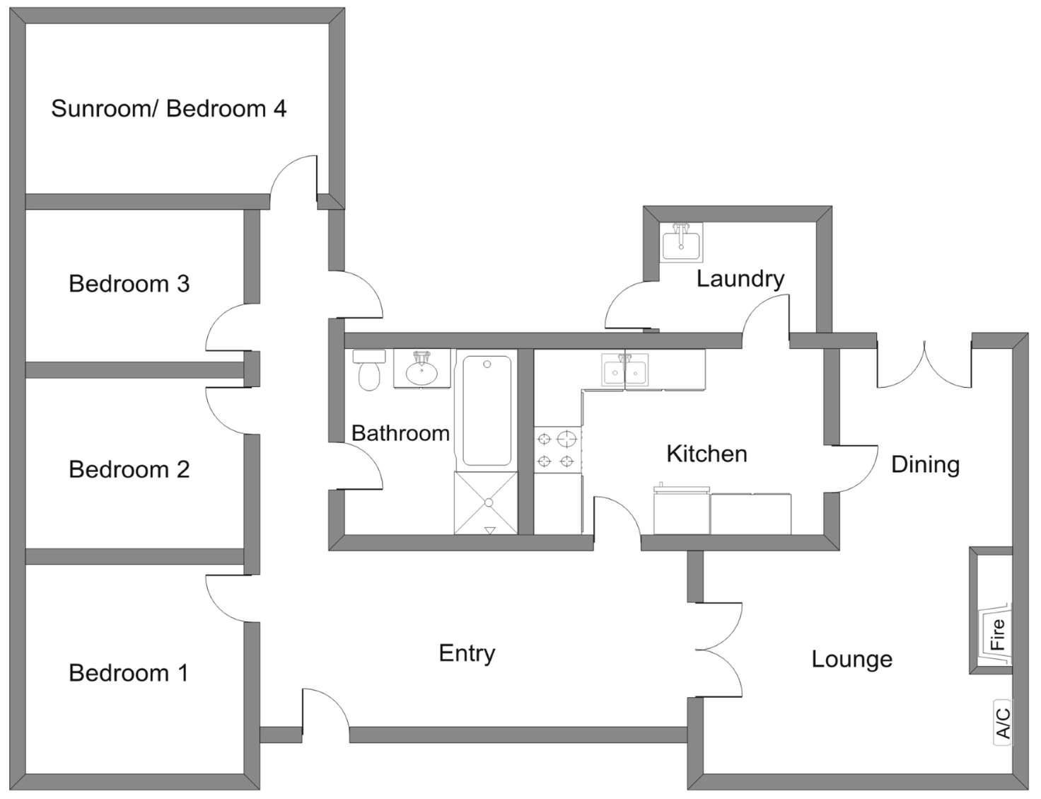 Floorplan of Homely house listing, 22 Haynes Street, Bordertown SA 5268