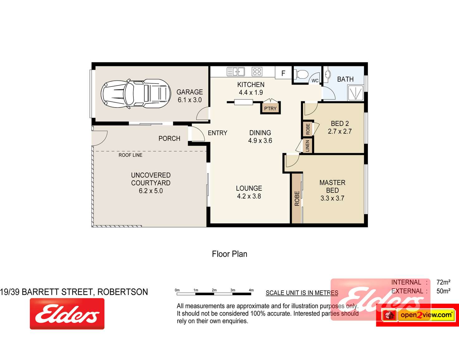 Floorplan of Homely townhouse listing, 19/39 Barrett Street, Robertson QLD 4109