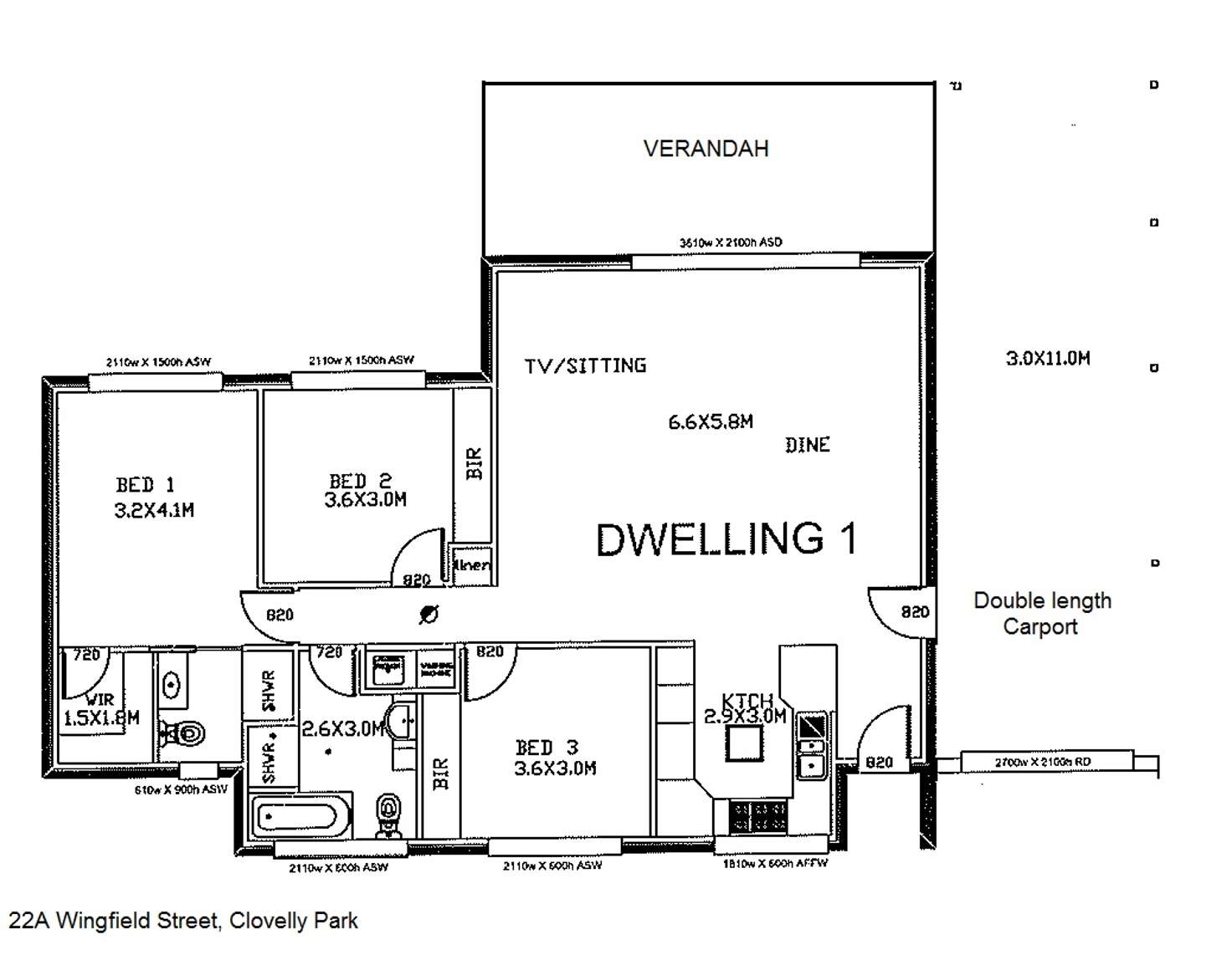 Floorplan of Homely house listing, 22a Wingfield Street, Clovelly Park SA 5042