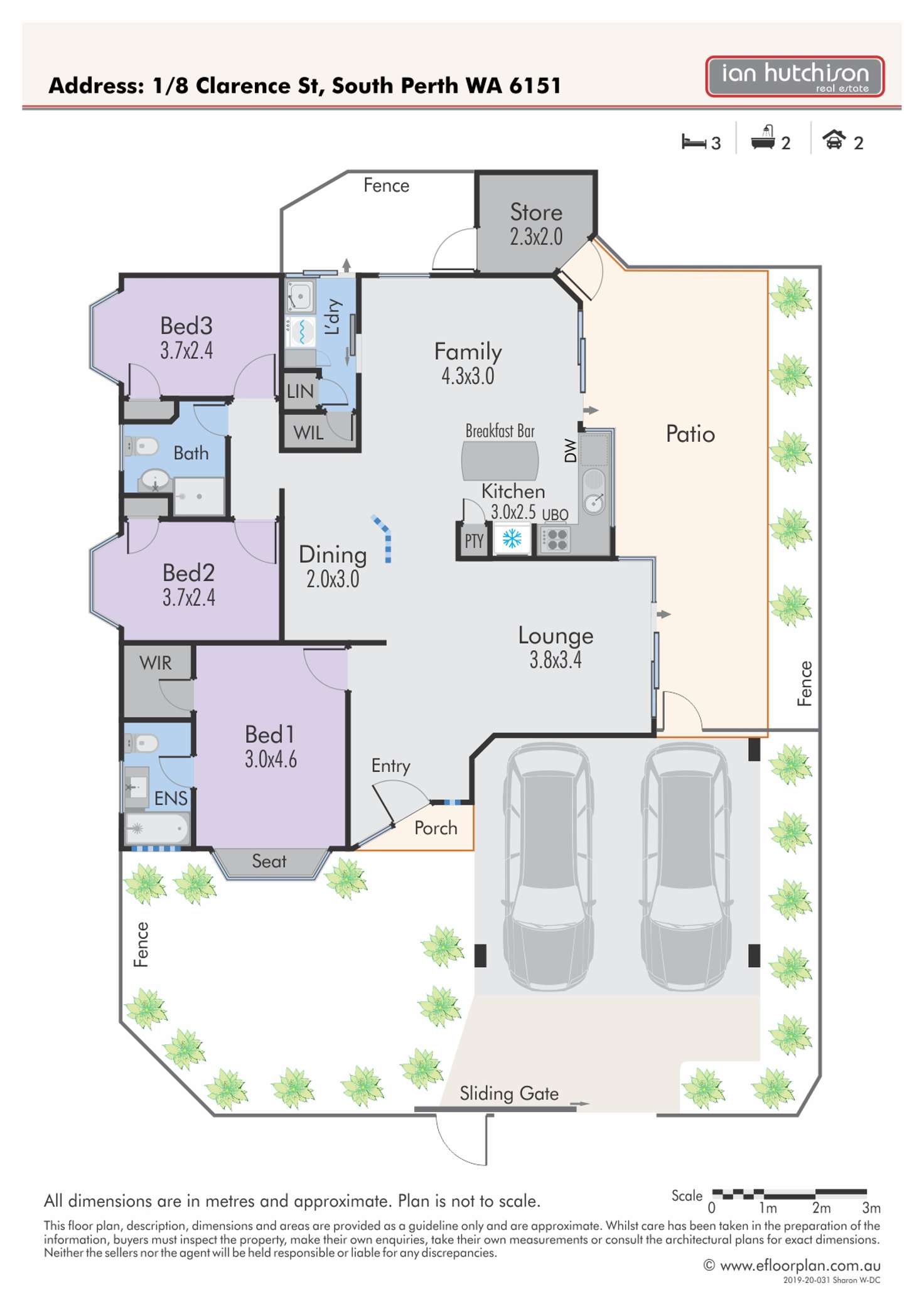 Floorplan of Homely house listing, 1/8 Clarence St, South Perth WA 6151