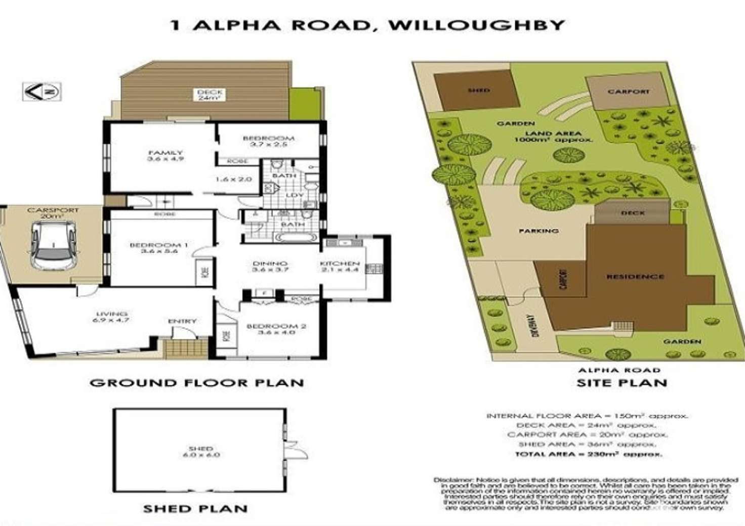 Floorplan of Homely house listing, 1 Alpha Road, Willoughby NSW 2068