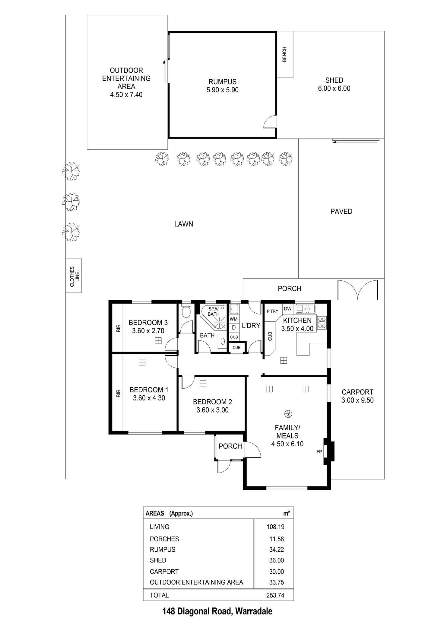 Floorplan of Homely house listing, 148 Diagonal Road, Warradale SA 5046