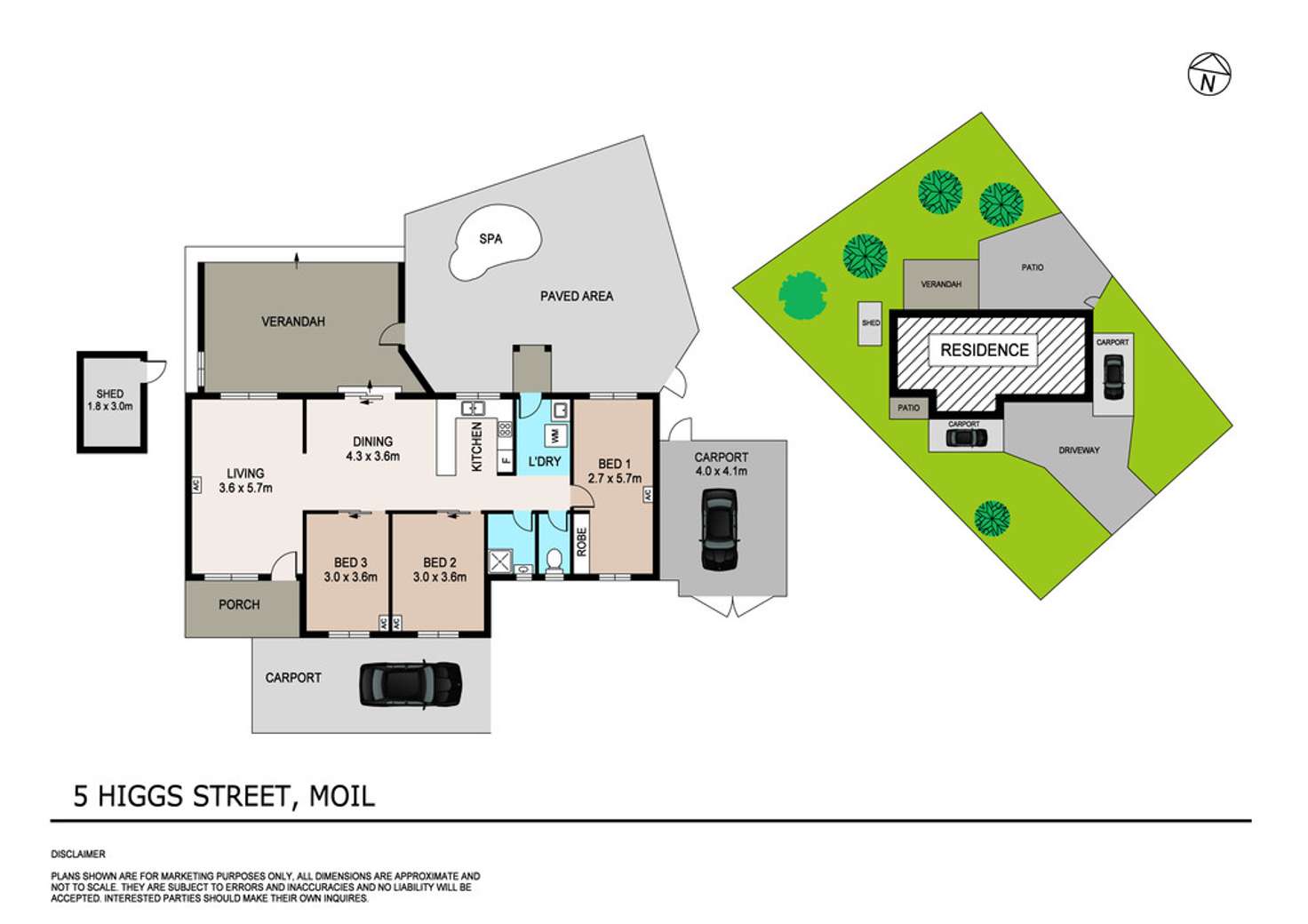 Floorplan of Homely house listing, 5 Higgs Street, Moil NT 810