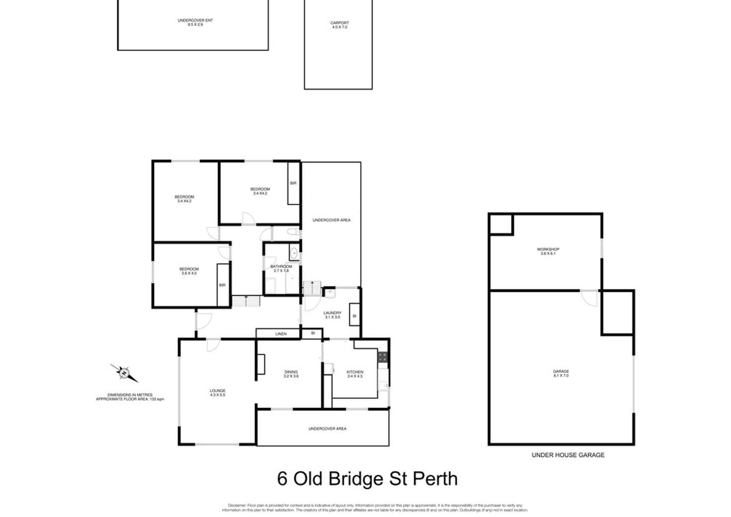 Floorplan of Homely house listing, 6 Old Bridge Road, Perth TAS 7300