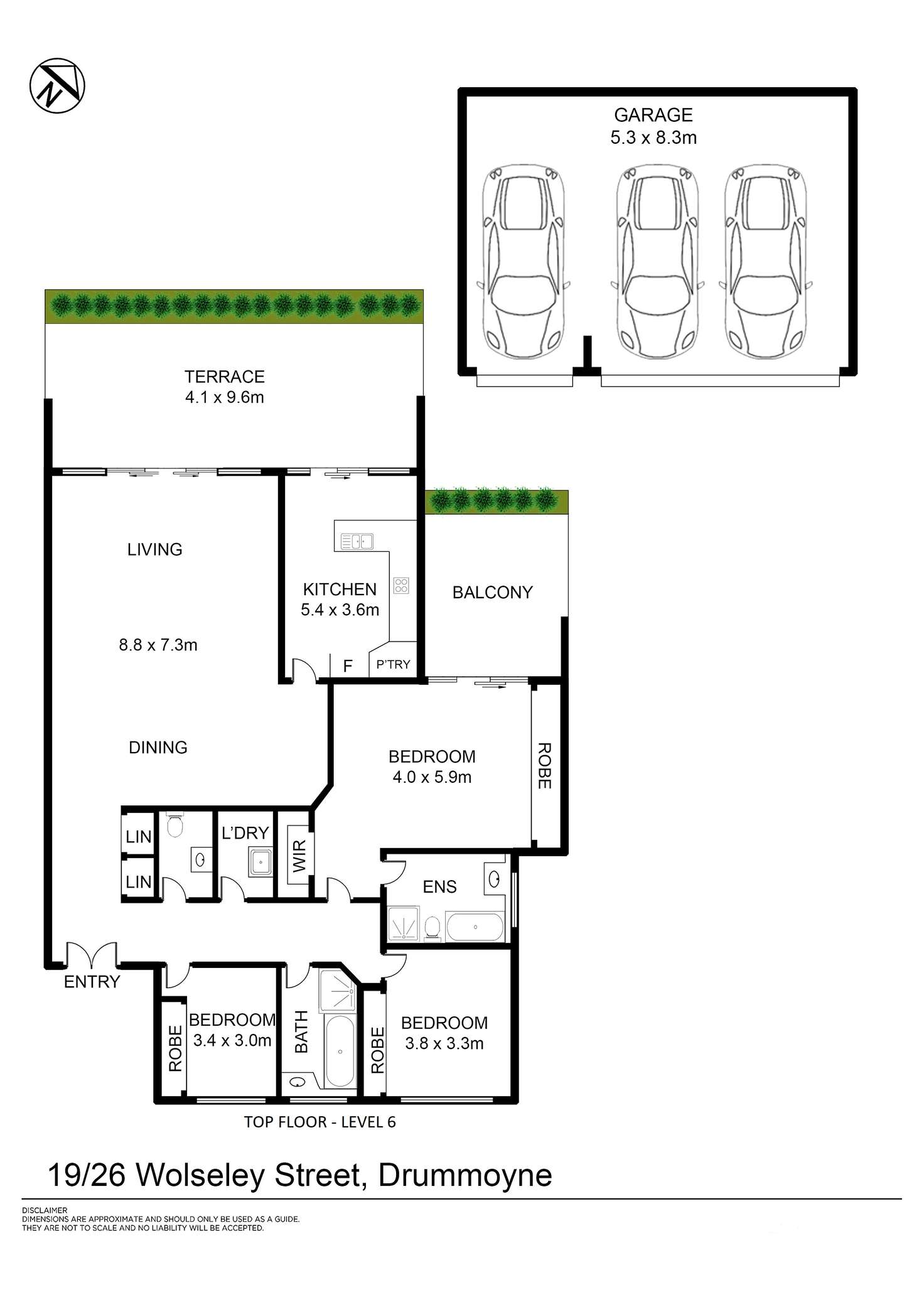 Floorplan of Homely apartment listing, 19 / 26 Wolseley Street, Drummoyne NSW 2047