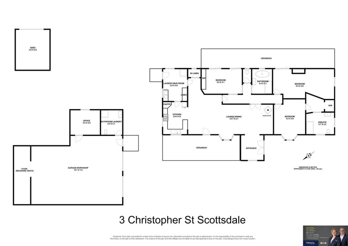 Floorplan of Homely house listing, 3 Christopher Street, Scottsdale TAS 7260