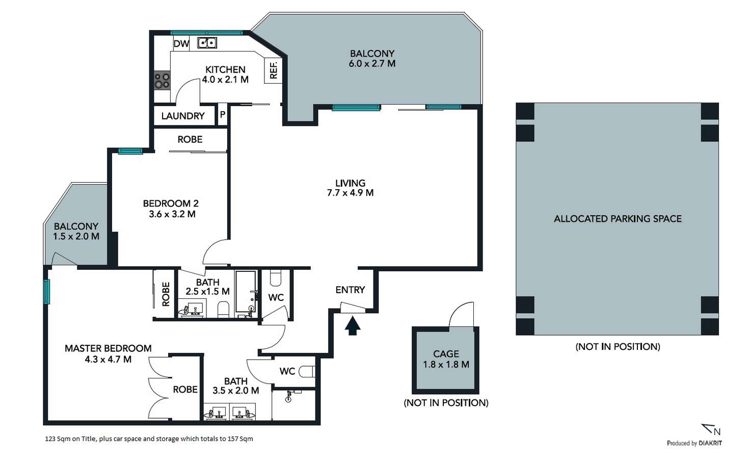 Floorplan of Homely apartment listing, 136/48-52 Alfred Street South, Milsons Point NSW 2061