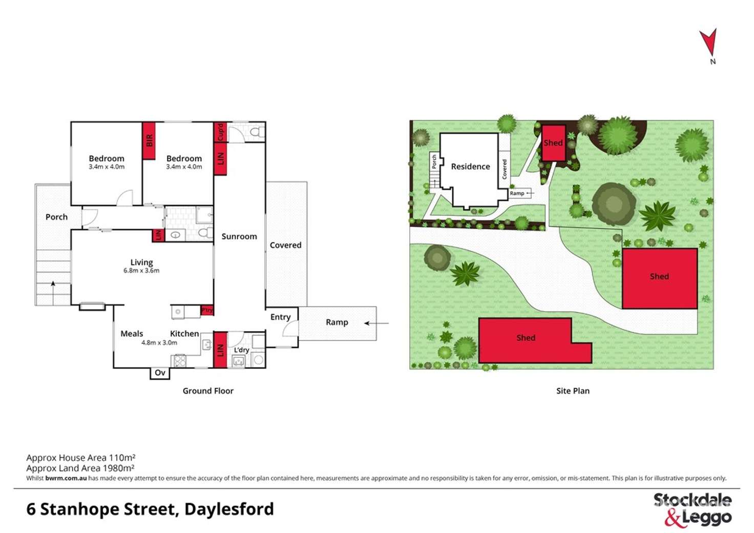 Floorplan of Homely house listing, 6 Stanhope Street, Daylesford VIC 3460