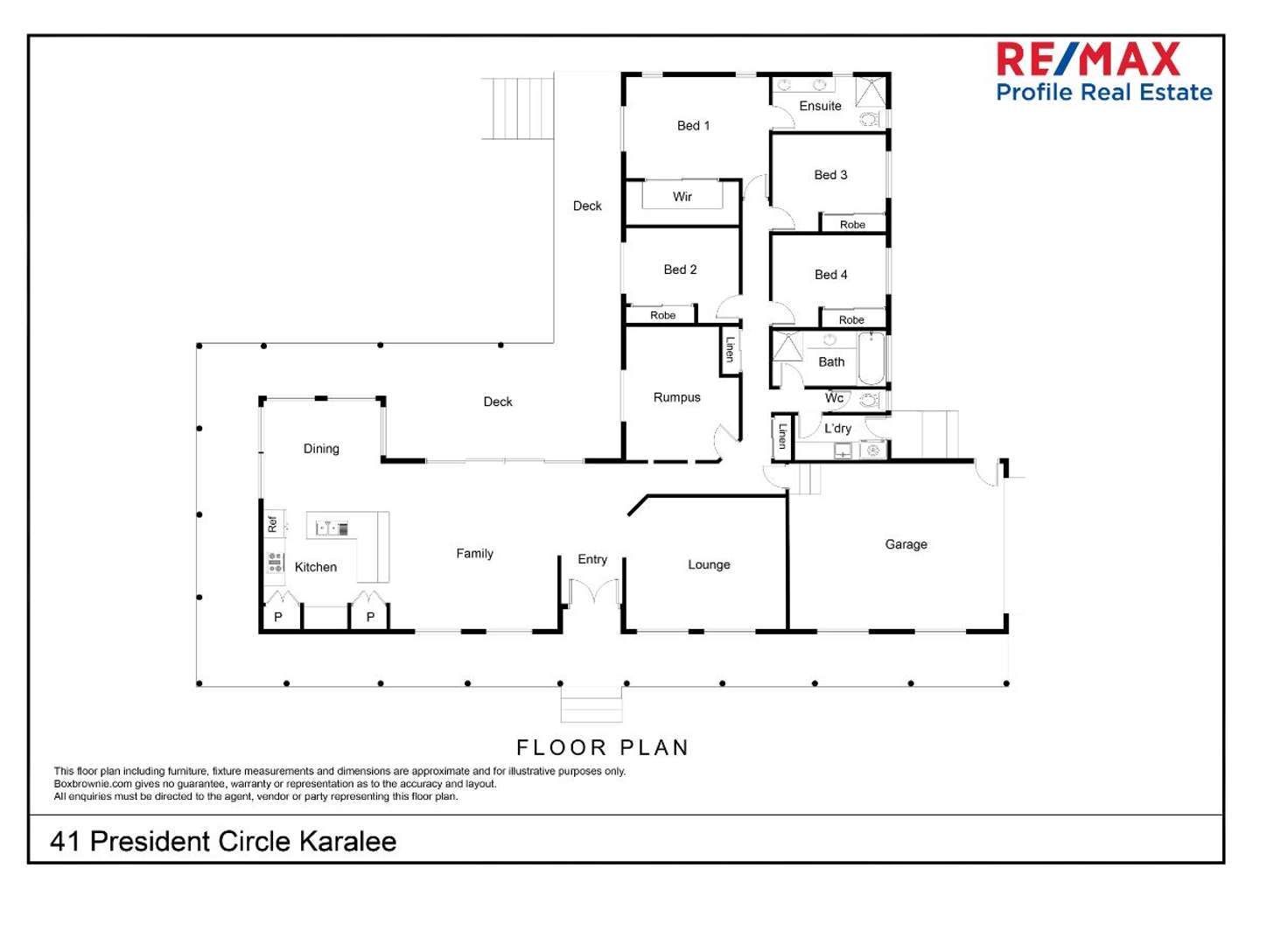 Floorplan of Homely house listing, 41 President Circle, Karalee QLD 4306