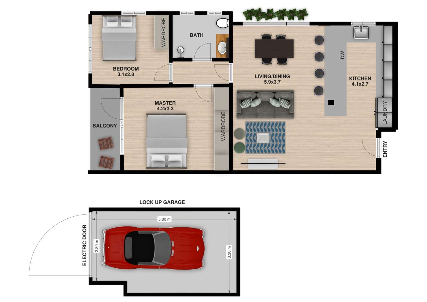 Floorplan of Homely apartment listing, 4/53B Ocean Avenue, Double Bay NSW 2028