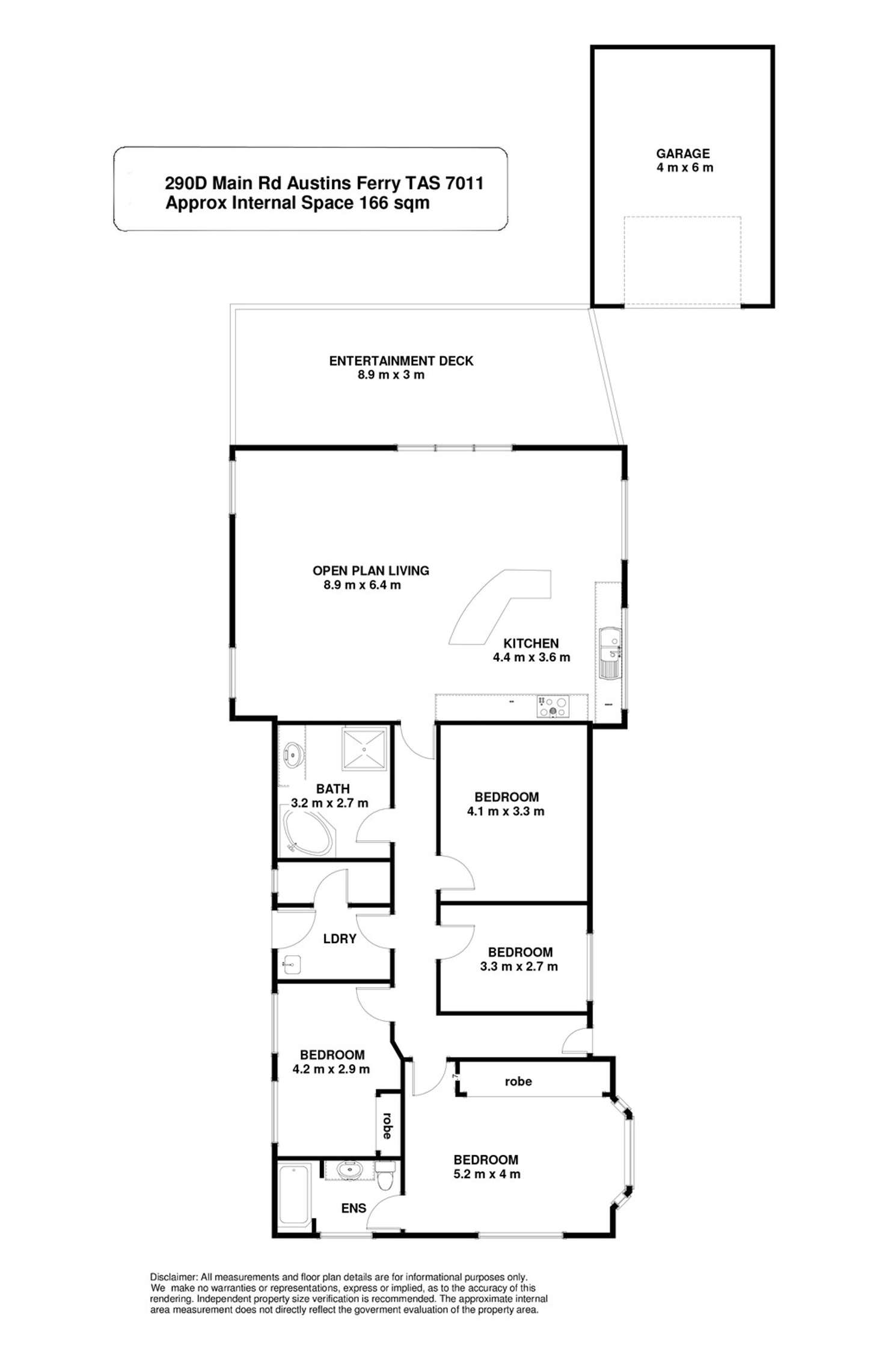 Floorplan of Homely house listing, 290D Main Road, Austins Ferry TAS 7011