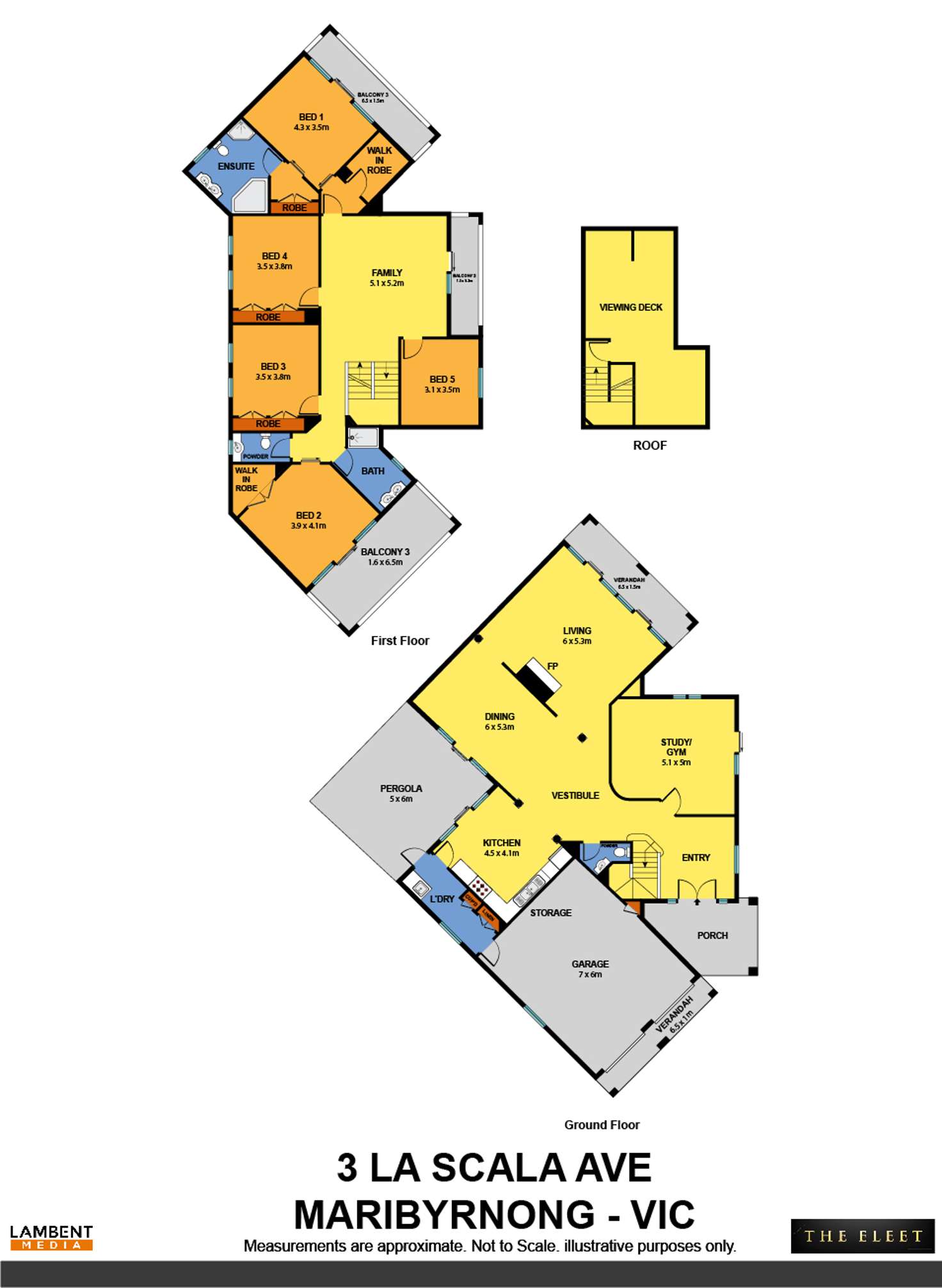Floorplan of Homely house listing, 3 La Scala Avenue, Maribyrnong VIC 3032