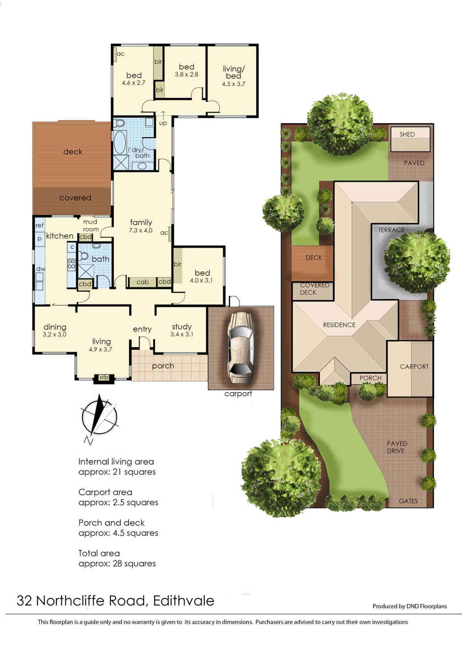 Floorplan of Homely house listing, 32 Northcliffe Road, Edithvale VIC 3196