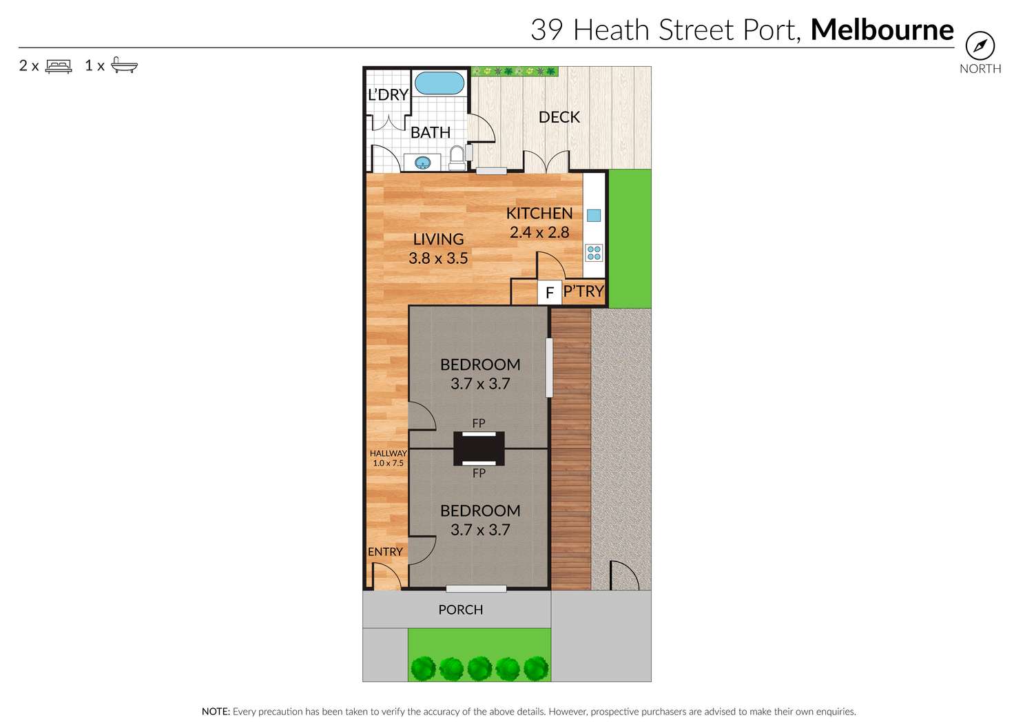 Floorplan of Homely house listing, 39 Heath Street, Port Melbourne VIC 3207