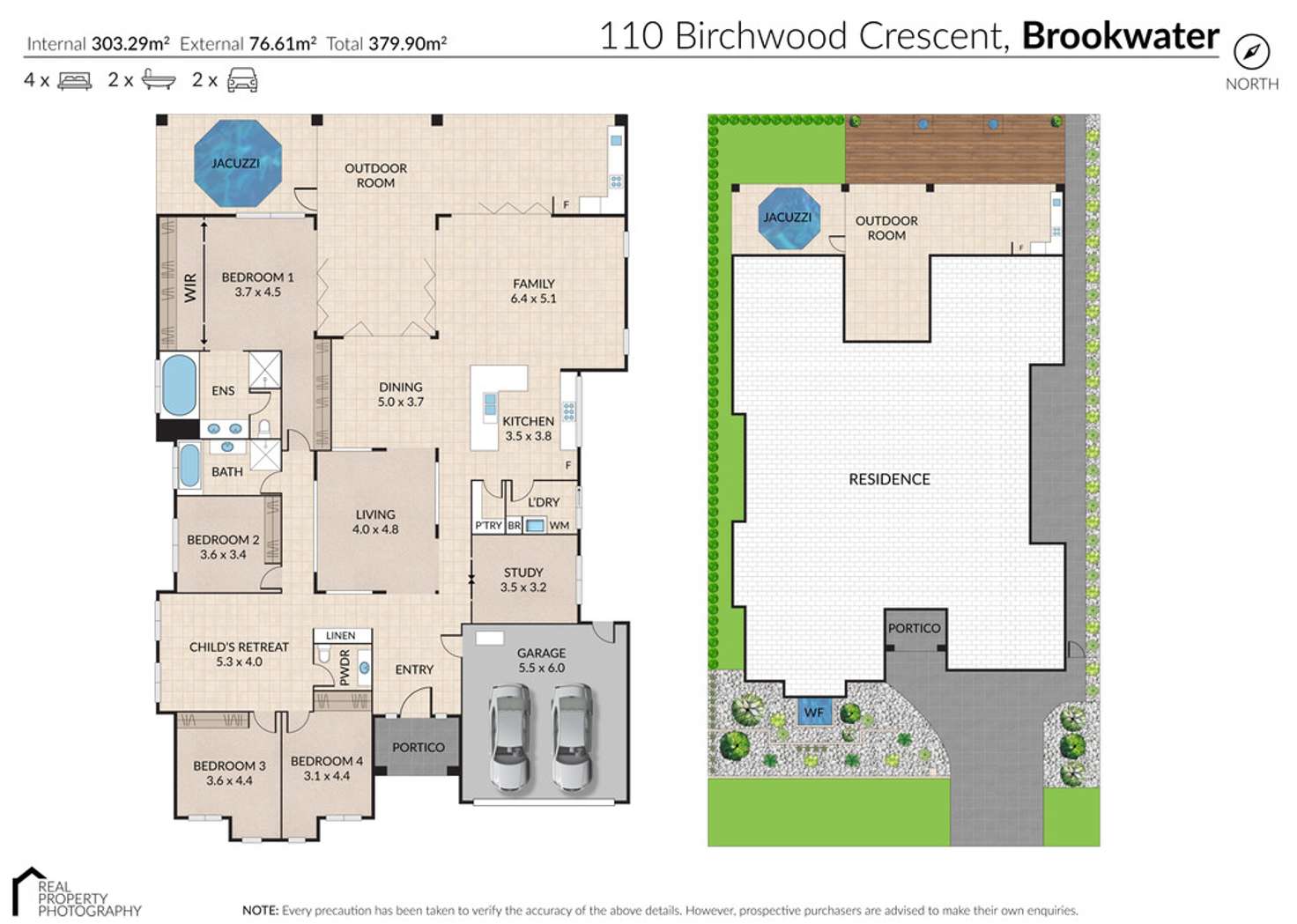 Floorplan of Homely house listing, 110 Birchwood Crescent, Brookwater QLD 4300