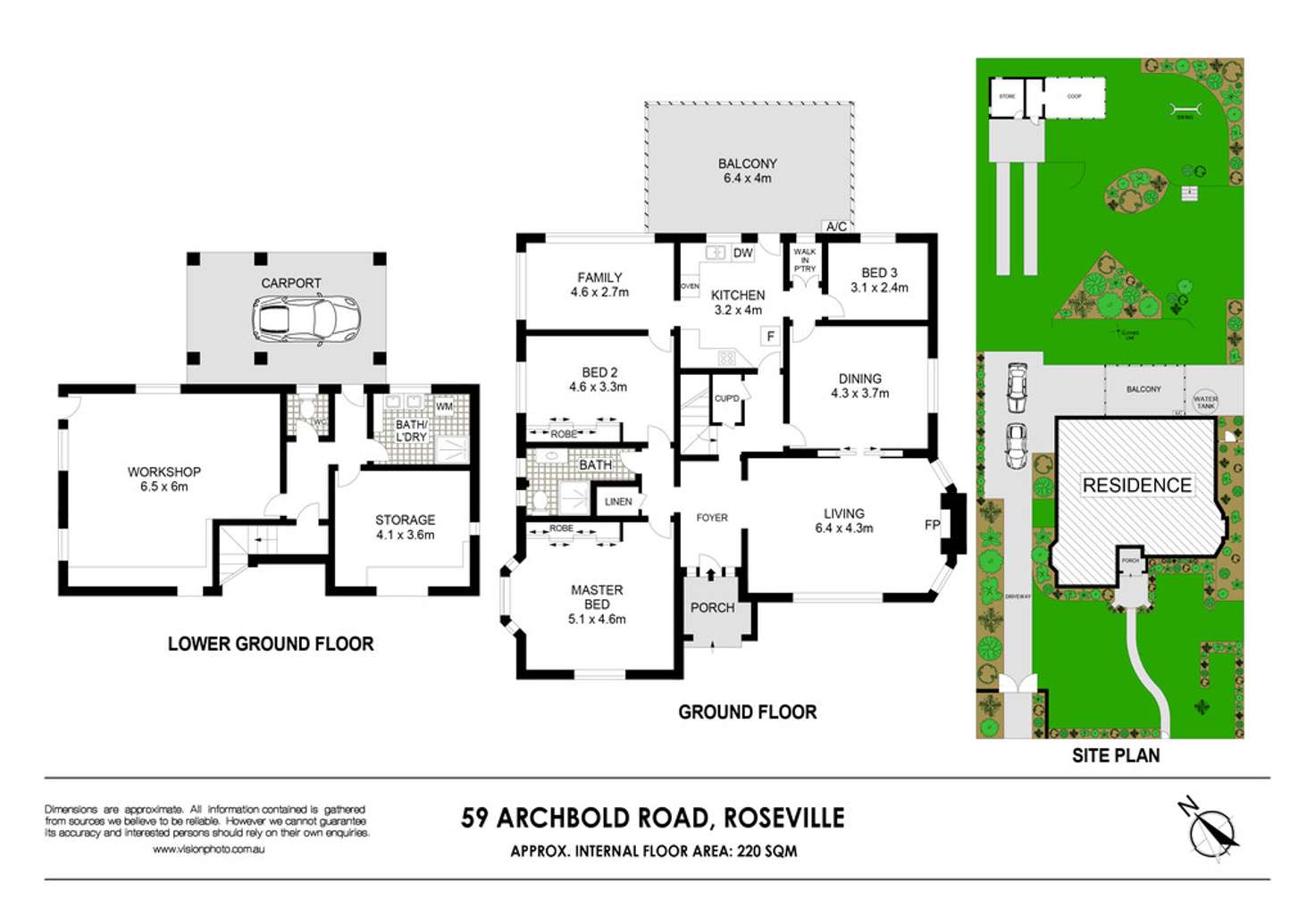 Floorplan of Homely house listing, 59 Archbold Road, Roseville NSW 2069