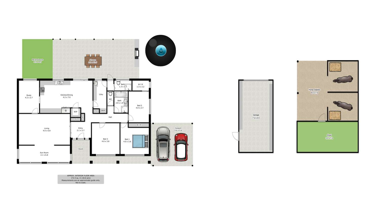 Floorplan of Homely house listing, 277 Racecourse Road, Chiltern VIC 3683
