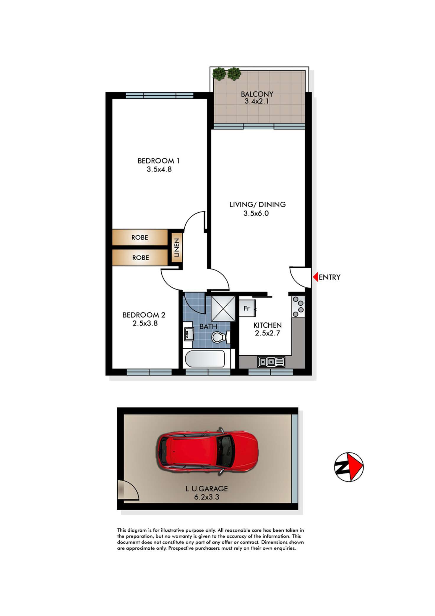 Floorplan of Homely apartment listing, 3/33 William Street, Rose Bay NSW 2029