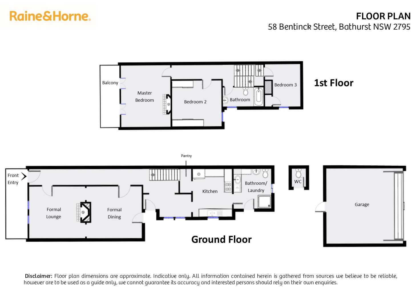 Floorplan of Homely house listing, 58 Bentinck Street, Bathurst NSW 2795