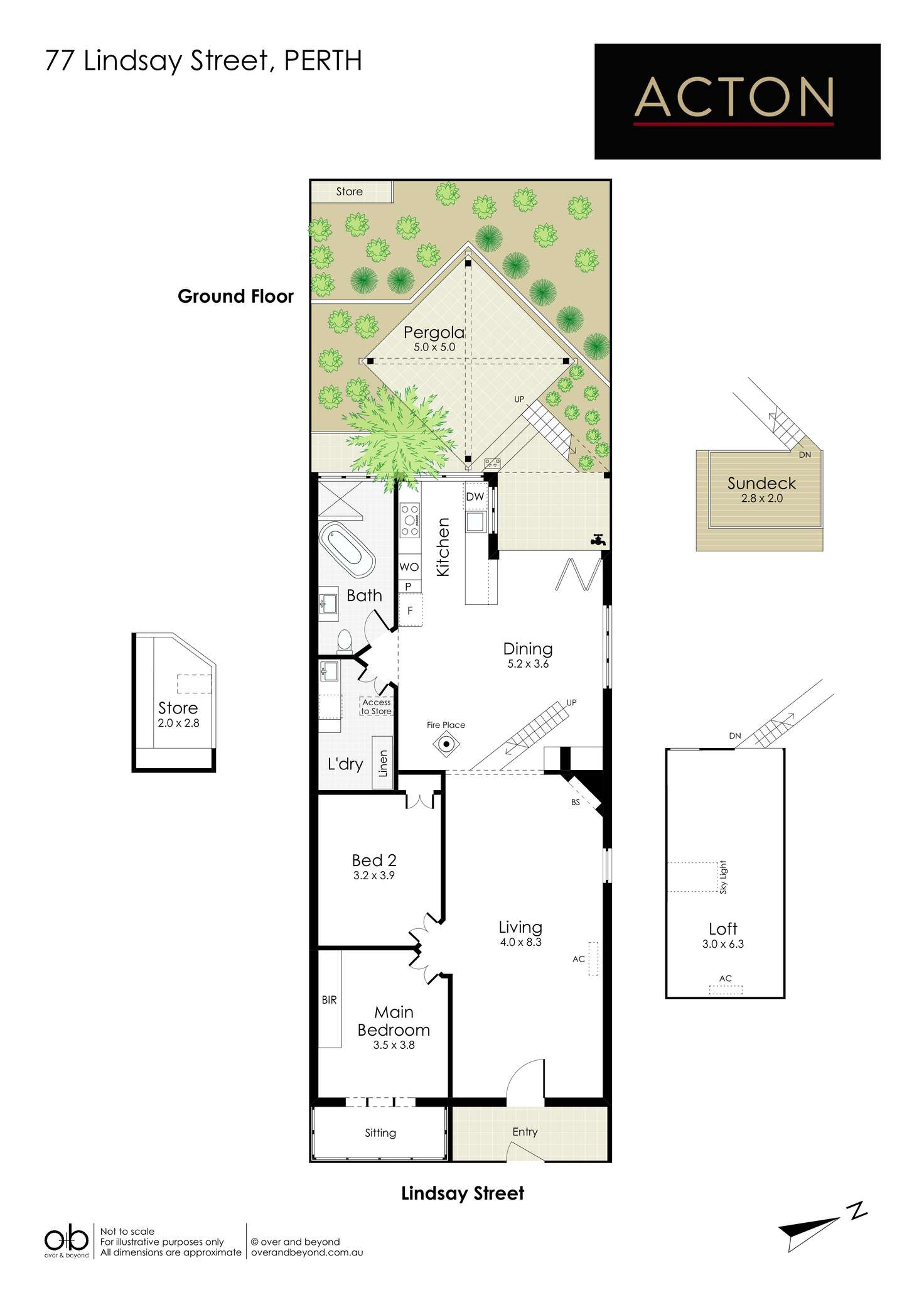 Floorplan of Homely house listing, 77 Lindsay Street, Perth WA 6000