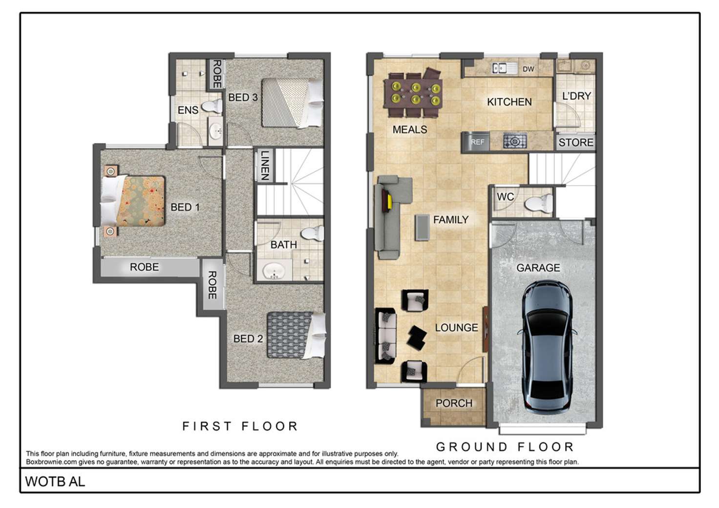 Floorplan of Homely townhouse listing, 39/11 Federation Street, Wynnum West QLD 4178