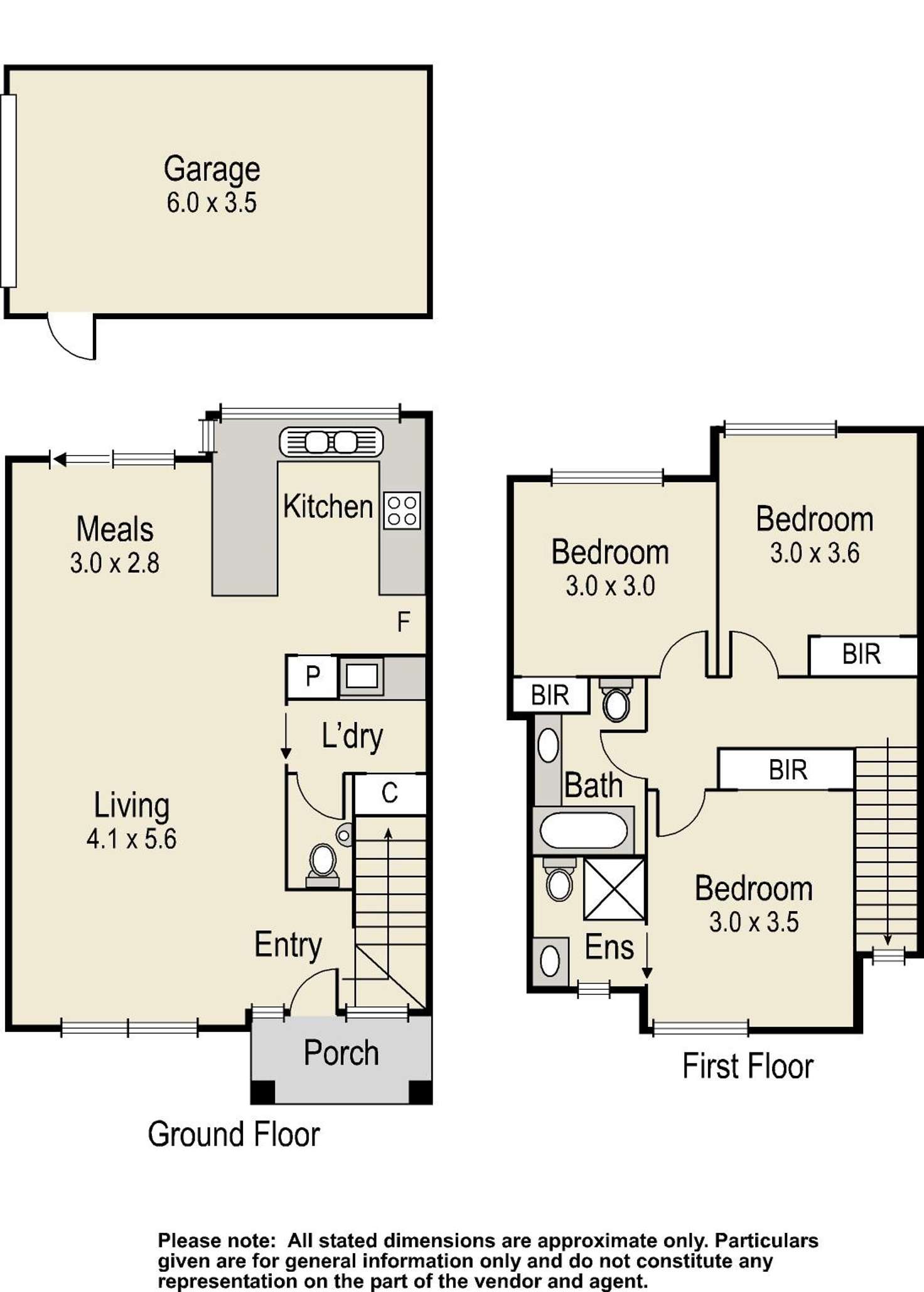 Floorplan of Homely townhouse listing, 6/27-29 Purnell Street, Altona VIC 3018