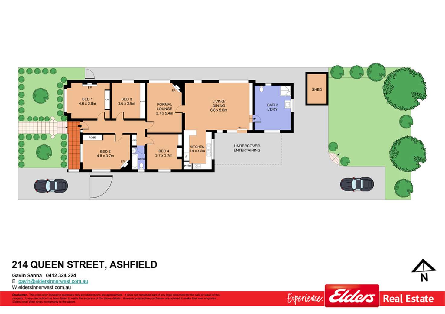 Floorplan of Homely house listing, 214 Queen Street, Ashfield NSW 2131