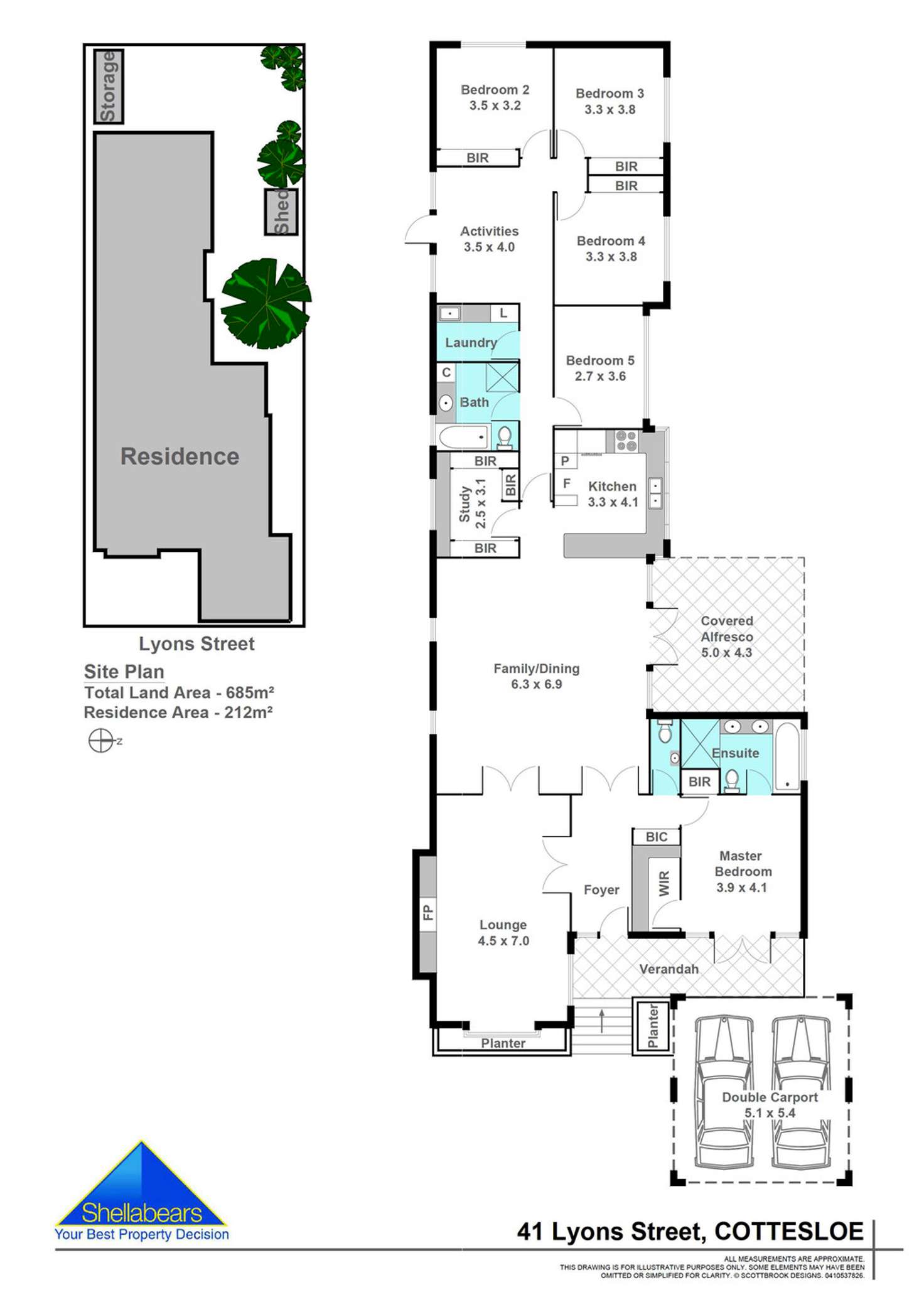 Floorplan of Homely house listing, 41 Lyons Street, Cottesloe WA 6011