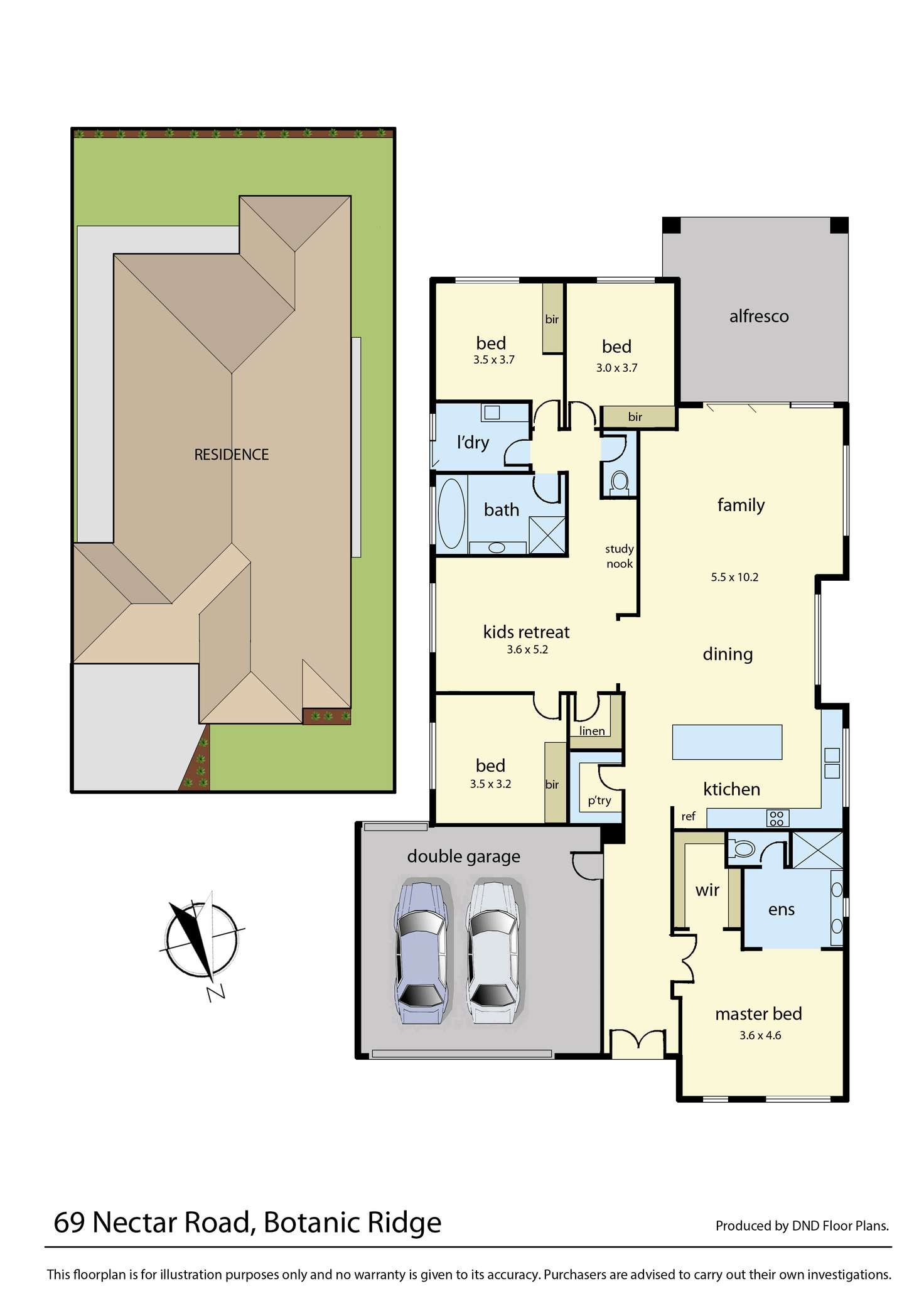 Floorplan of Homely house listing, 69 Nectar Road, Botanic Ridge VIC 3977