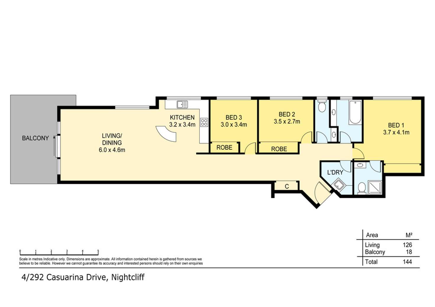 Floorplan of Homely unit listing, 4/292 Casuarina Drive, Rapid Creek NT 810